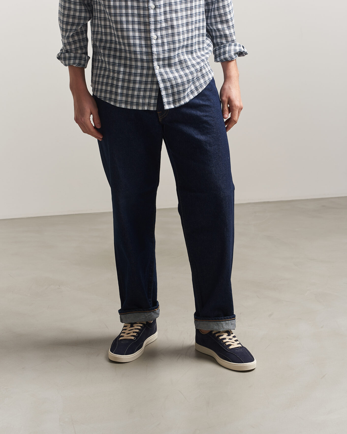 Hombres | Zapatillas | Stepney Workers Club | Surma Suede Sneaker Navy