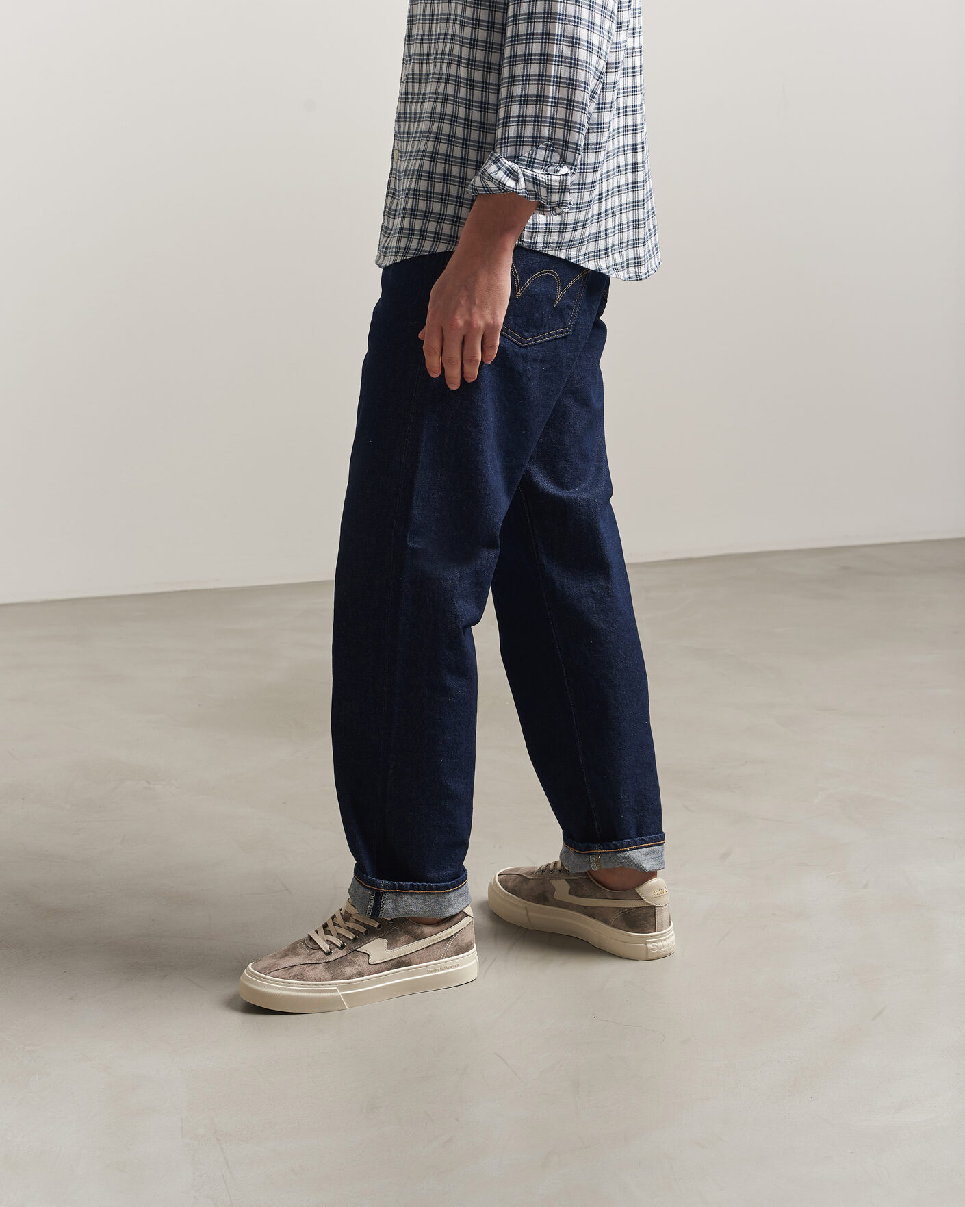 Hombres | Zapatillas | Stepney Workers Club | Dellow S-Strike Sunfade Canvas Sneaker Earth Grey