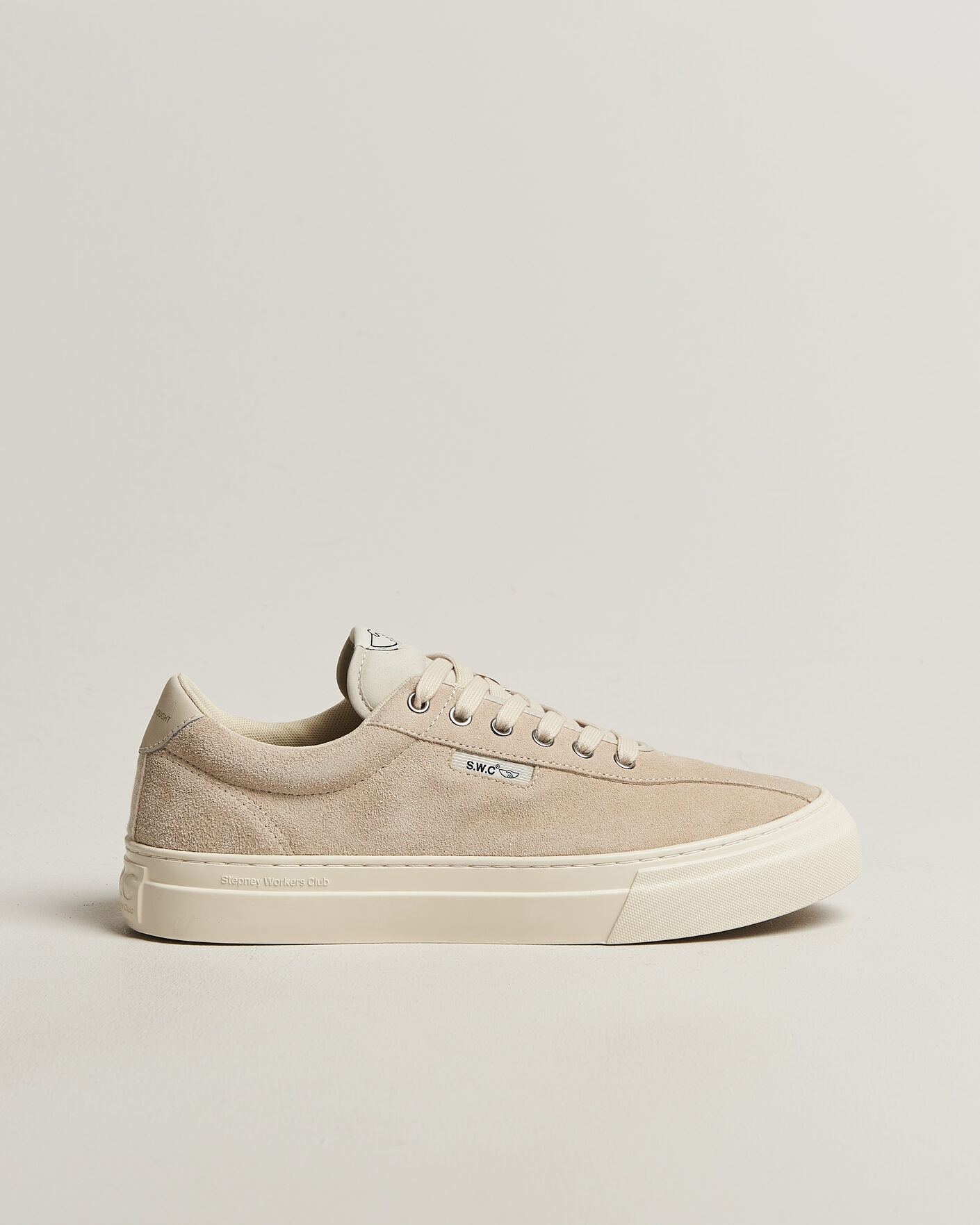 Hombres | Zapatillas | Stepney Workers Club | Dellow 02 Cupsole Suede Sneaker Oat