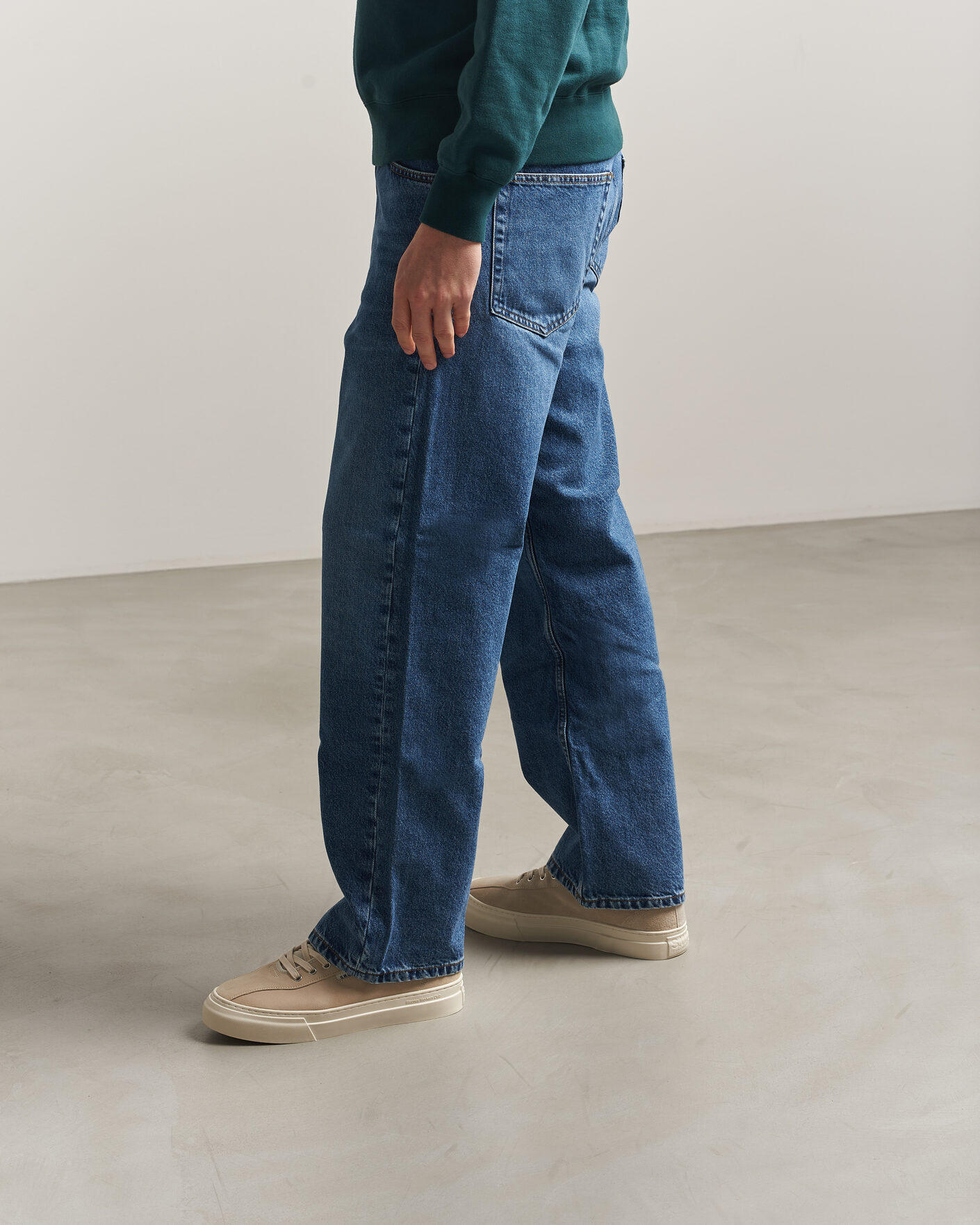 Hombres | Zapatillas | Stepney Workers Club | Dellow 02 Cupsole Suede Sneaker Oat