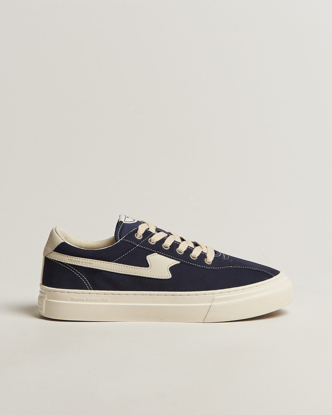 Hombres | Zapatillas | Stepney Workers Club | Dellow S-Strike Cupsole Suede Sneaker Navy