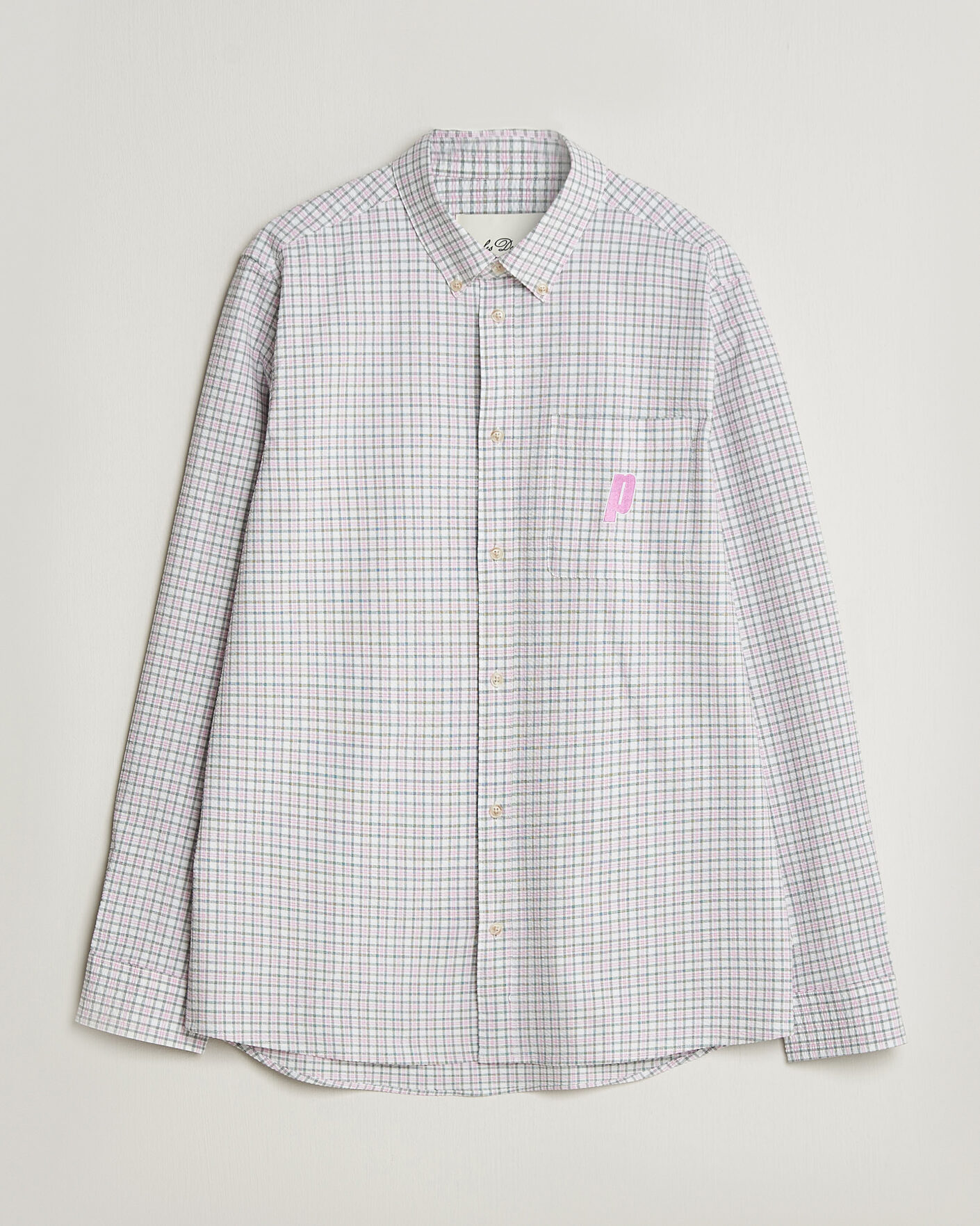 Hombres | Camisas | LES DEUX | Prince Seersucker Check Shirt Ivory
