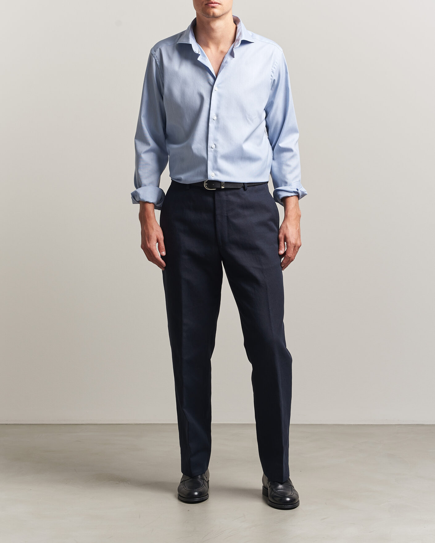 Hombres | Camisas | Eton | Casual Fit Signature Oxford Shirt Light Blue