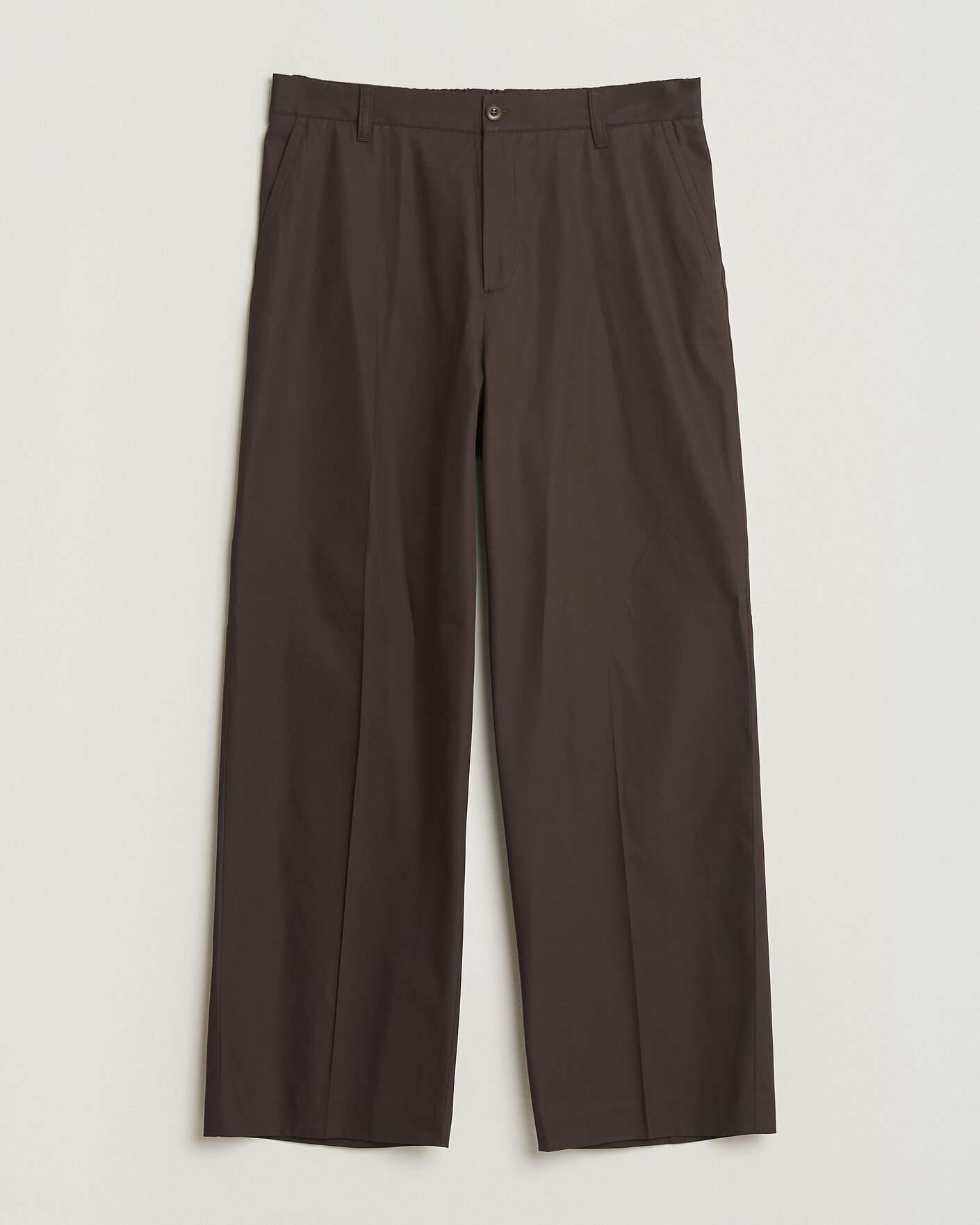 Hombres | Pantalones | Filippa K | Reeve Cotton Trousers Dark Chocolate
