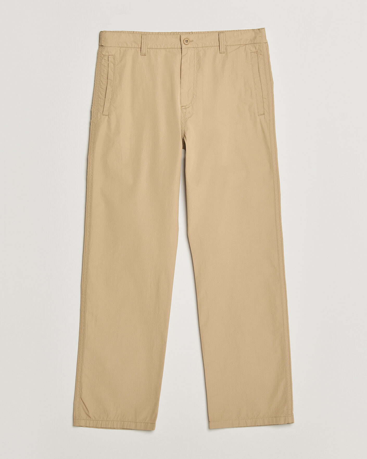 Hombres | Pantalones | Filippa K | Flynn Washed Cotton Drawstring Trousers Canvas Beige