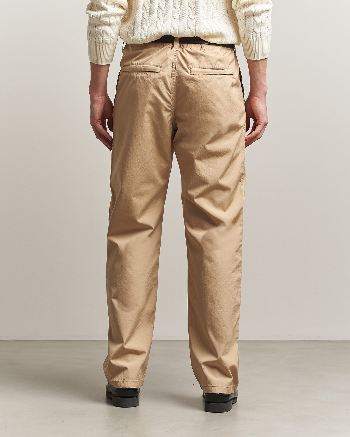 Hombres | Pantalones | Filippa K | Flynn Washed Cotton Drawstring Trousers Canvas Beige