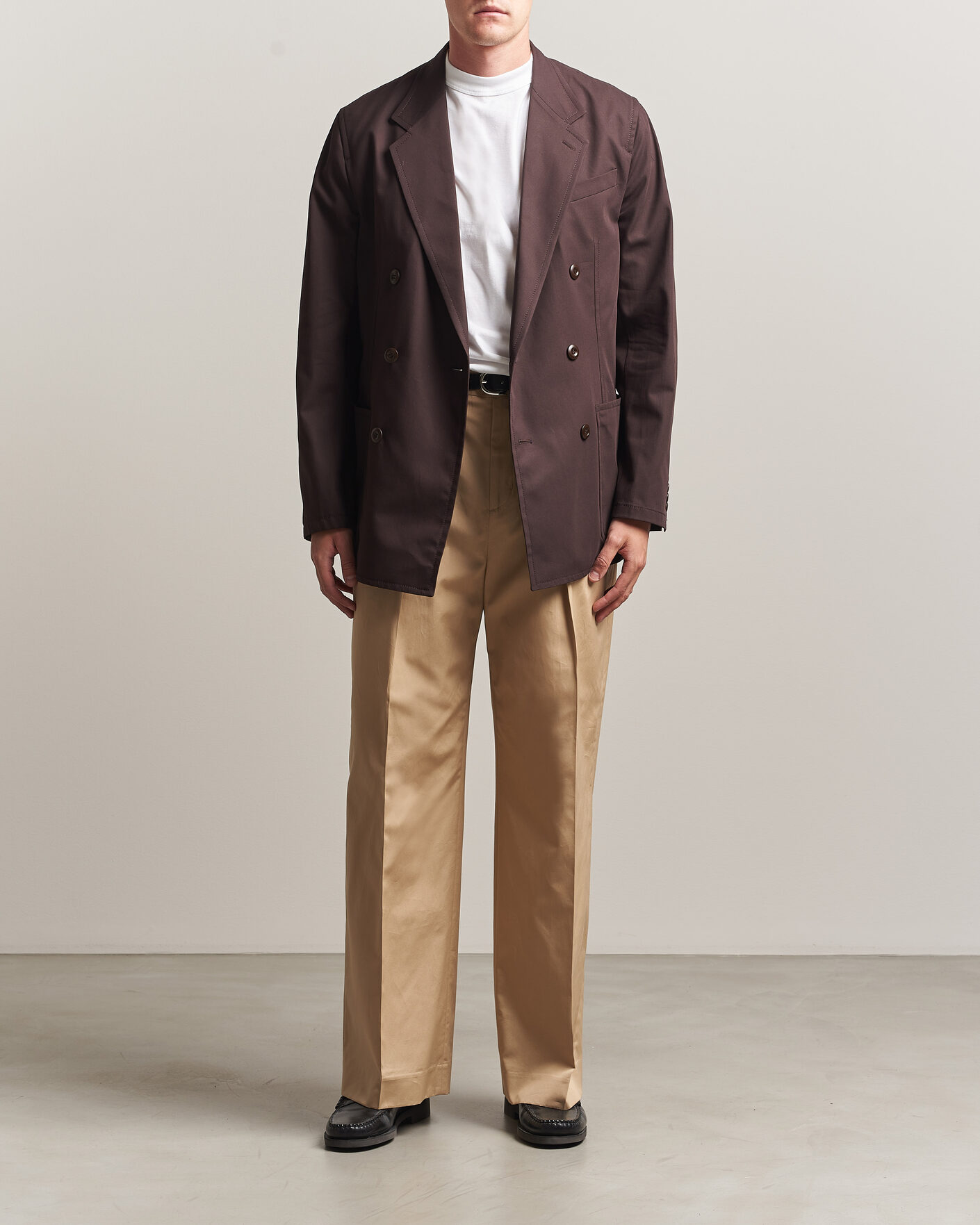Hombres | Pantalones | Filippa K | Milo Cotton Trousers Canvas Beige