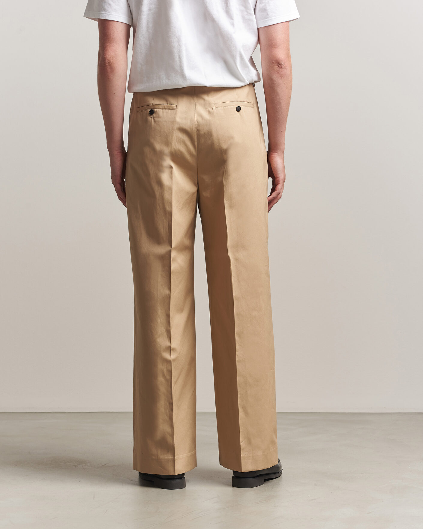 Hombres | Pantalones | Filippa K | Milo Cotton Trousers Canvas Beige