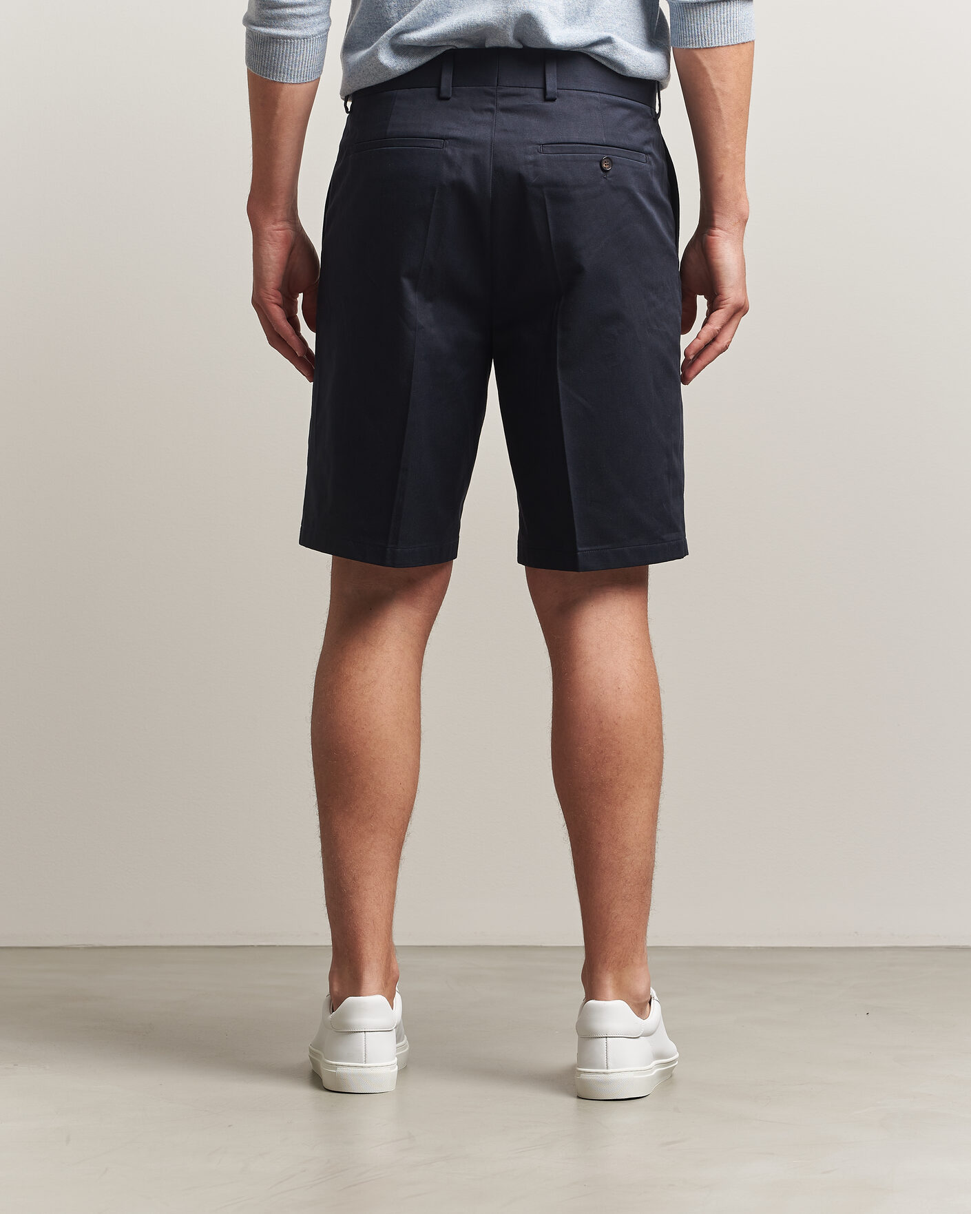 Hombres | Pantalones cortos | Filippa K | Tailored Cotton Chino Shorts Navy