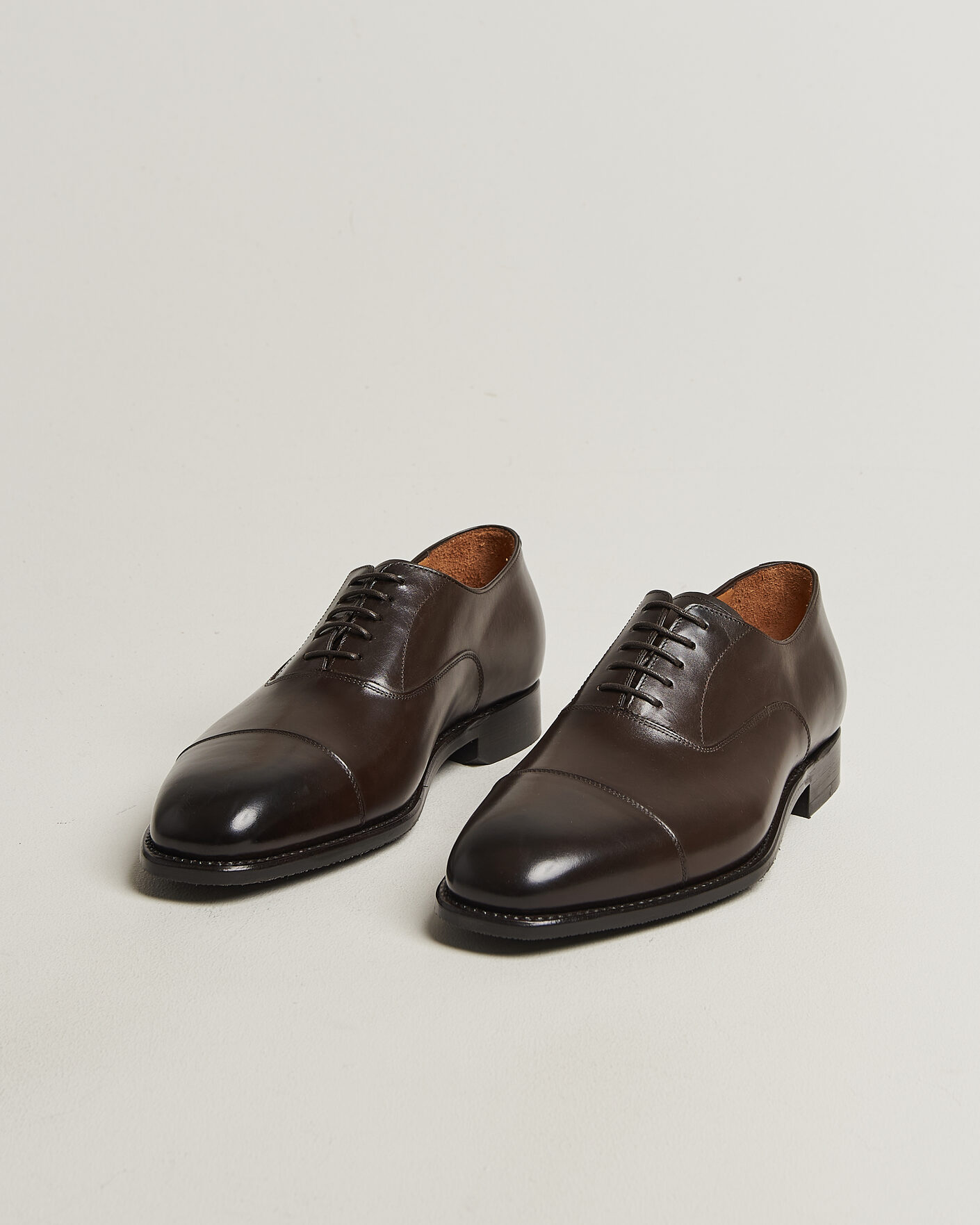 Hombres | Zapatos Oxford | Myrqvist | Äppelviken II Oxford Dark Brown Calf