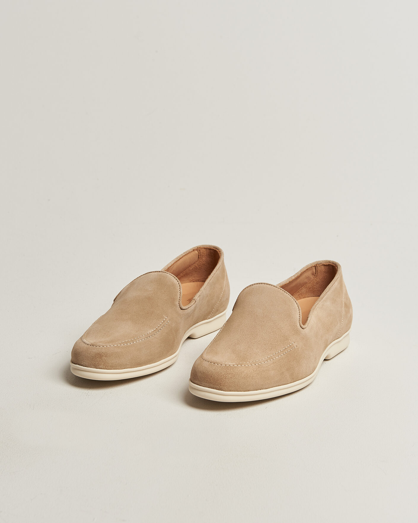 Hombres | Mocasines | Myrqvist | Brännö II Loafers Sand Suede