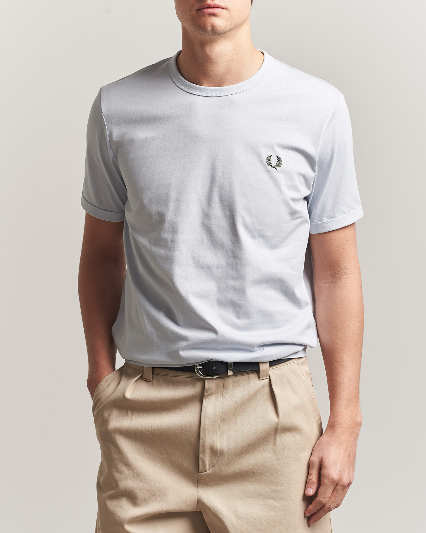 Hombres | Camisetas | Fred Perry | Ringer T-Shirt Dusky Blue