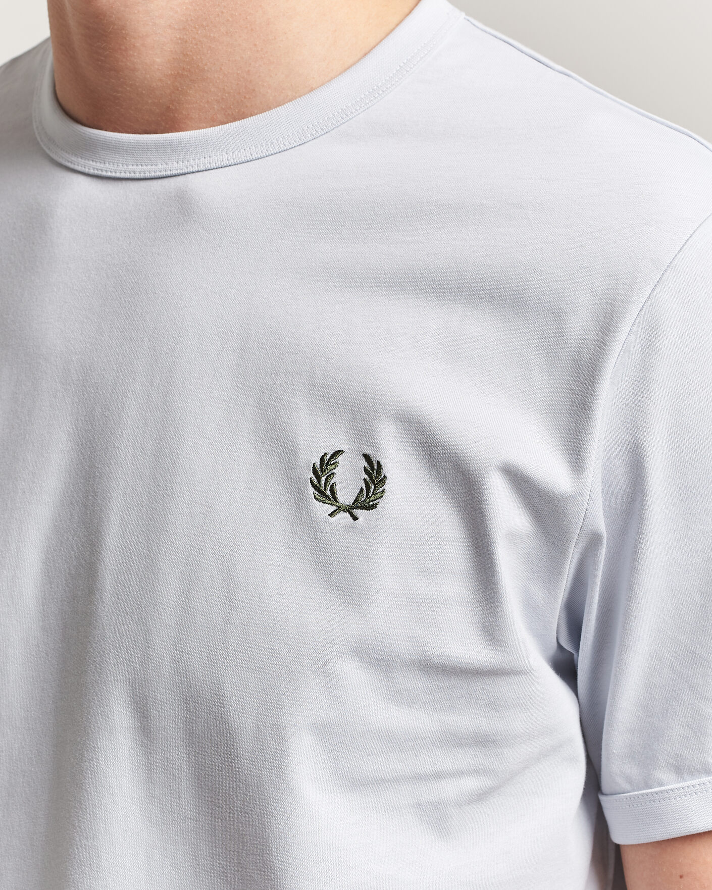 Hombres | Camisetas | Fred Perry | Ringer T-Shirt Dusky Blue