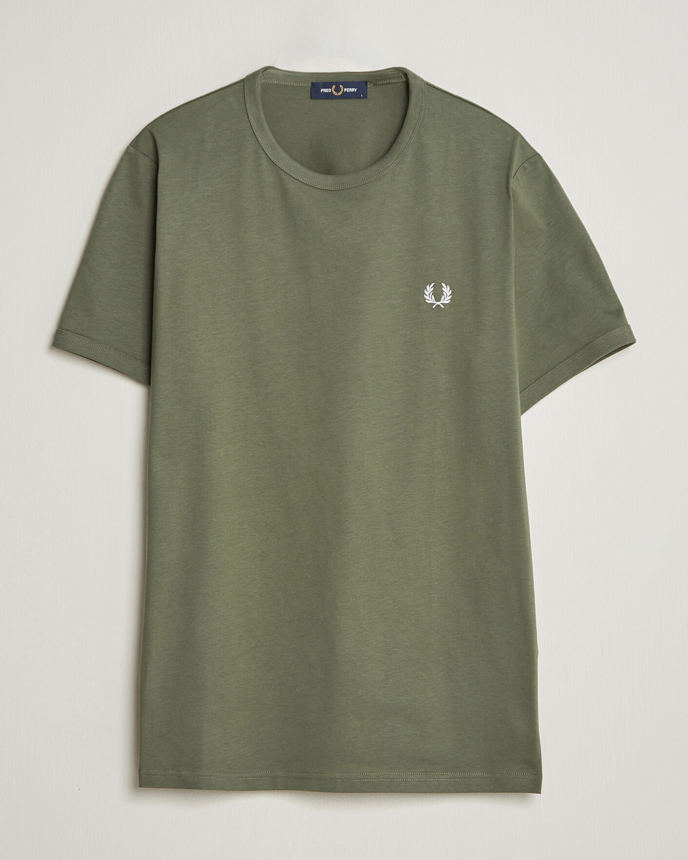 Hombres | Camisetas | Fred Perry | Ringer T-Shirt Laurel Wreath Green