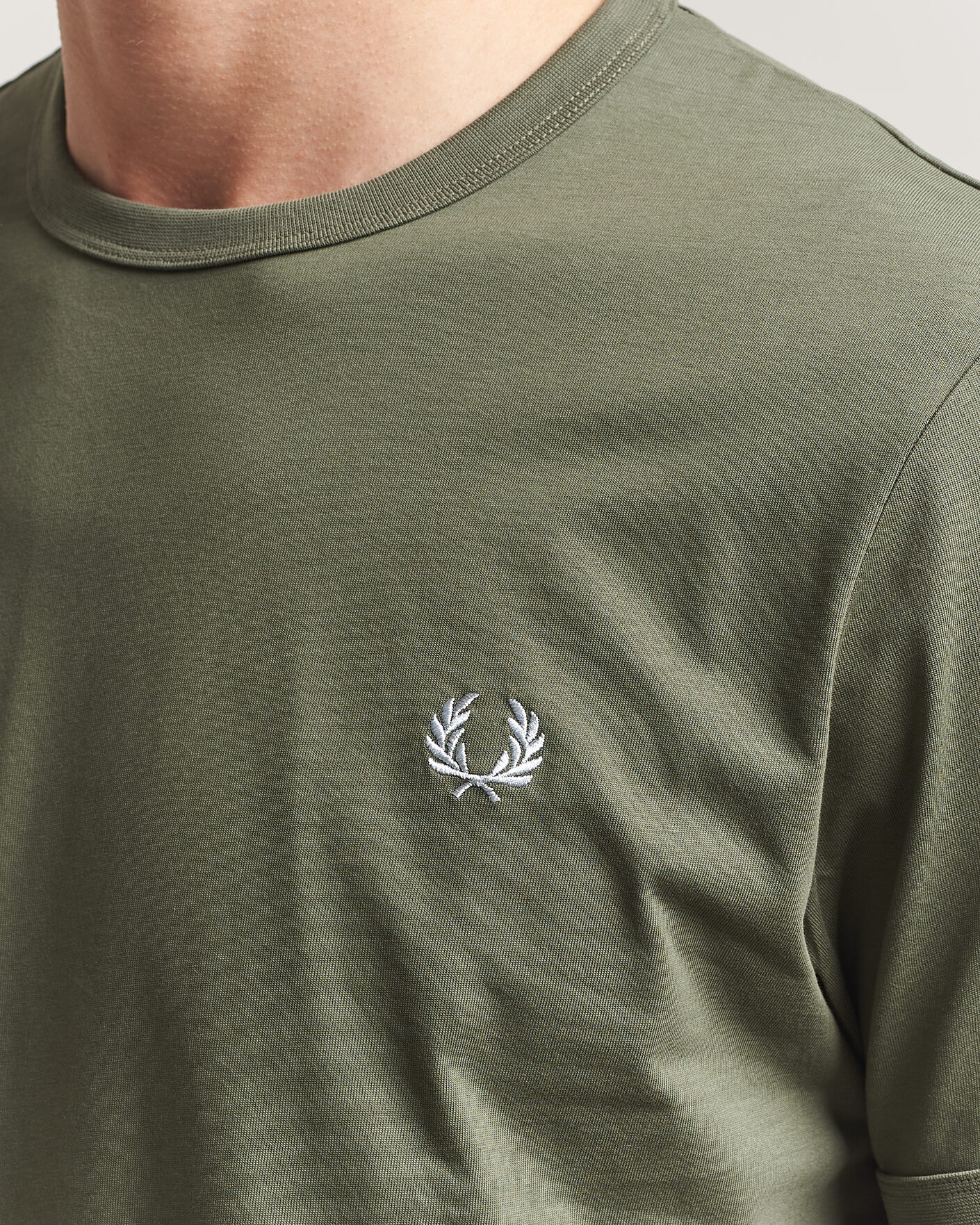 Hombres | Camisetas | Fred Perry | Ringer T-Shirt Laurel Wreath Green