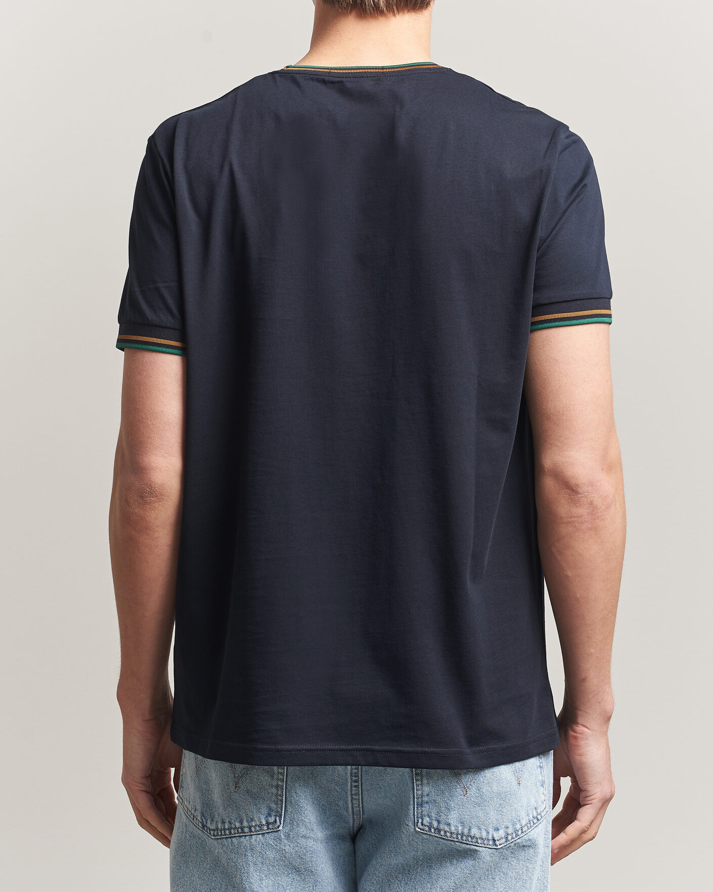 Hombres | Camisetas | Fred Perry | Twin Tipped T-Shirt Navy