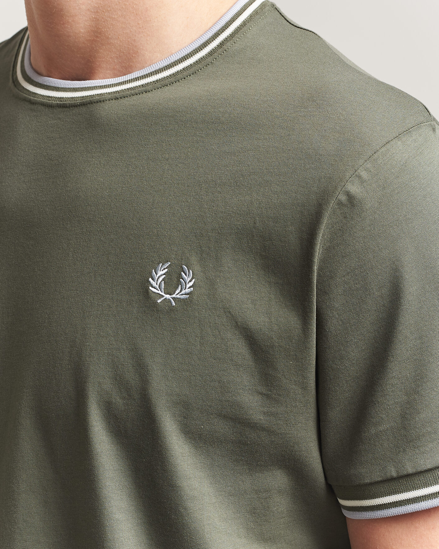 Hombres | Camisetas | Fred Perry | Twin Tipped T-Shirt Laurel Wreath Green