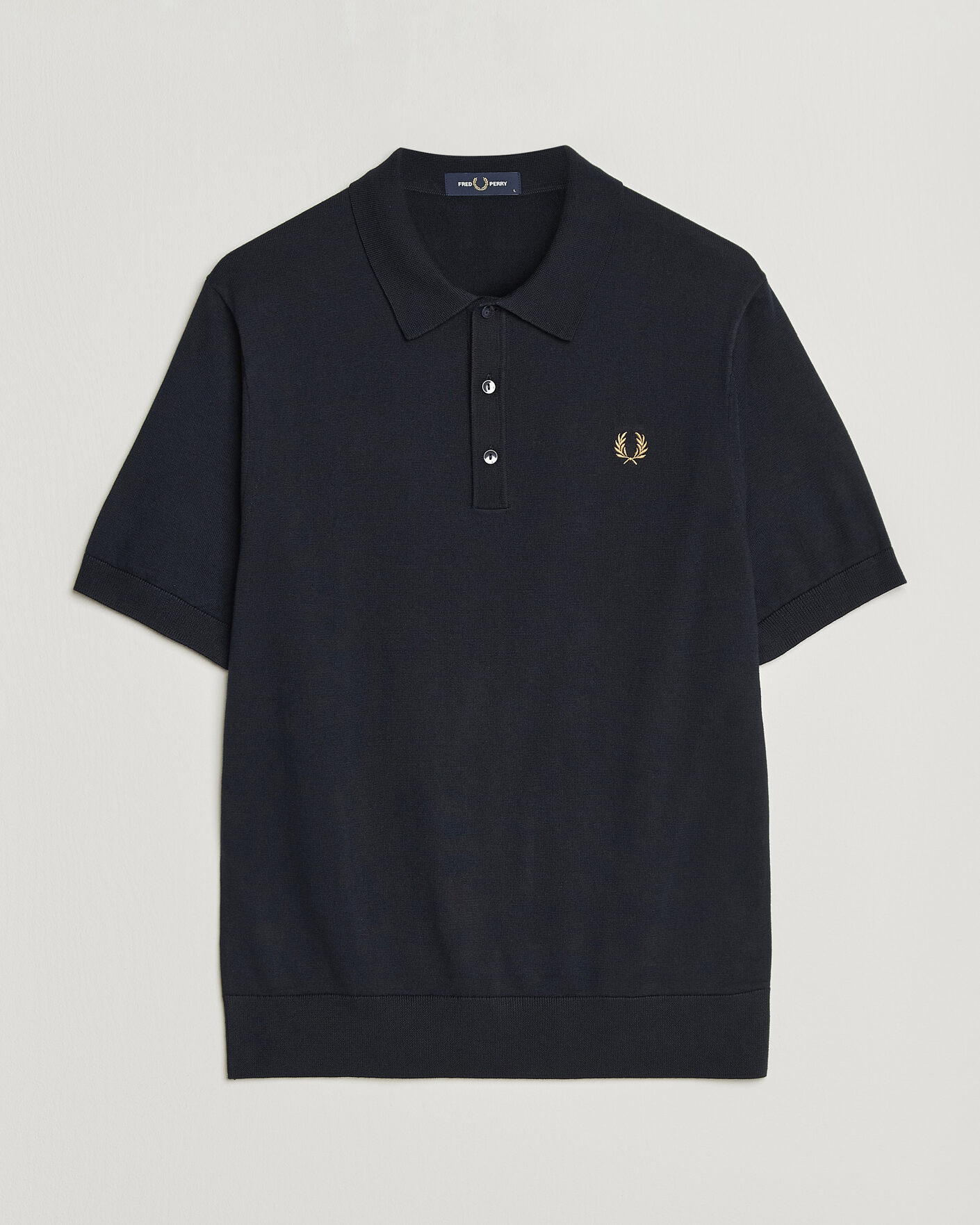 Hombres | Polos | Fred Perry | Cotton Knitted Polo Navy