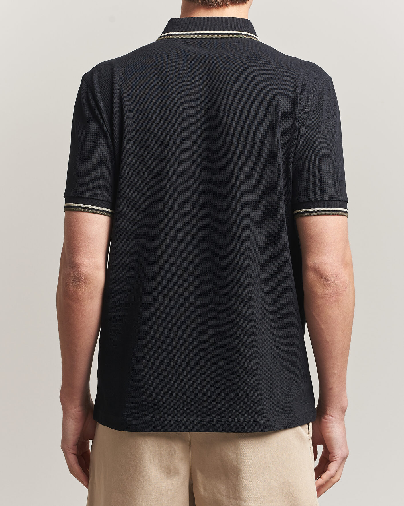Hombres | Polos | Fred Perry | Twin Tipped Polo Shirt Black