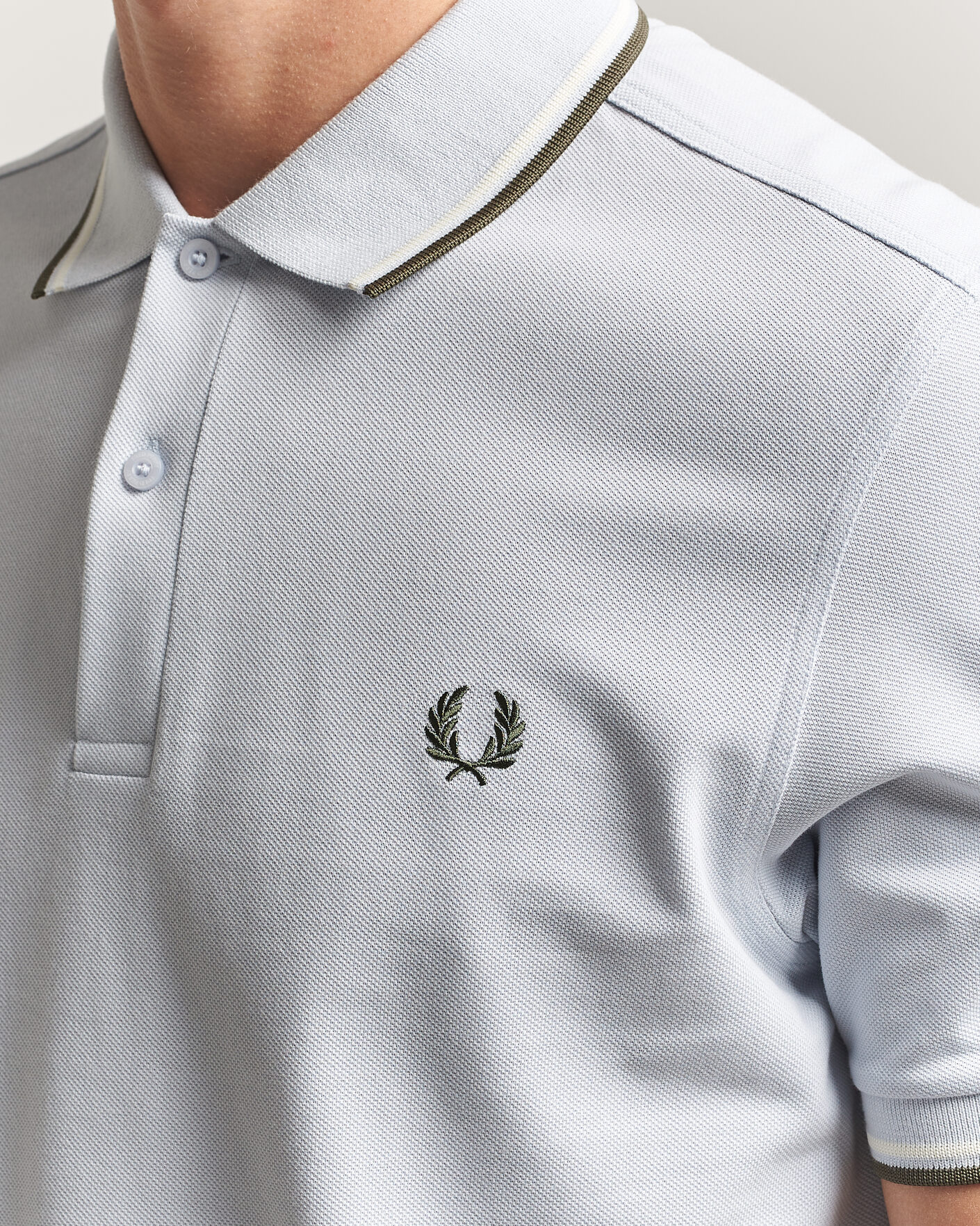 Hombres | Polos | Fred Perry | Twin Tipped Polo Shirt Dusky Blue