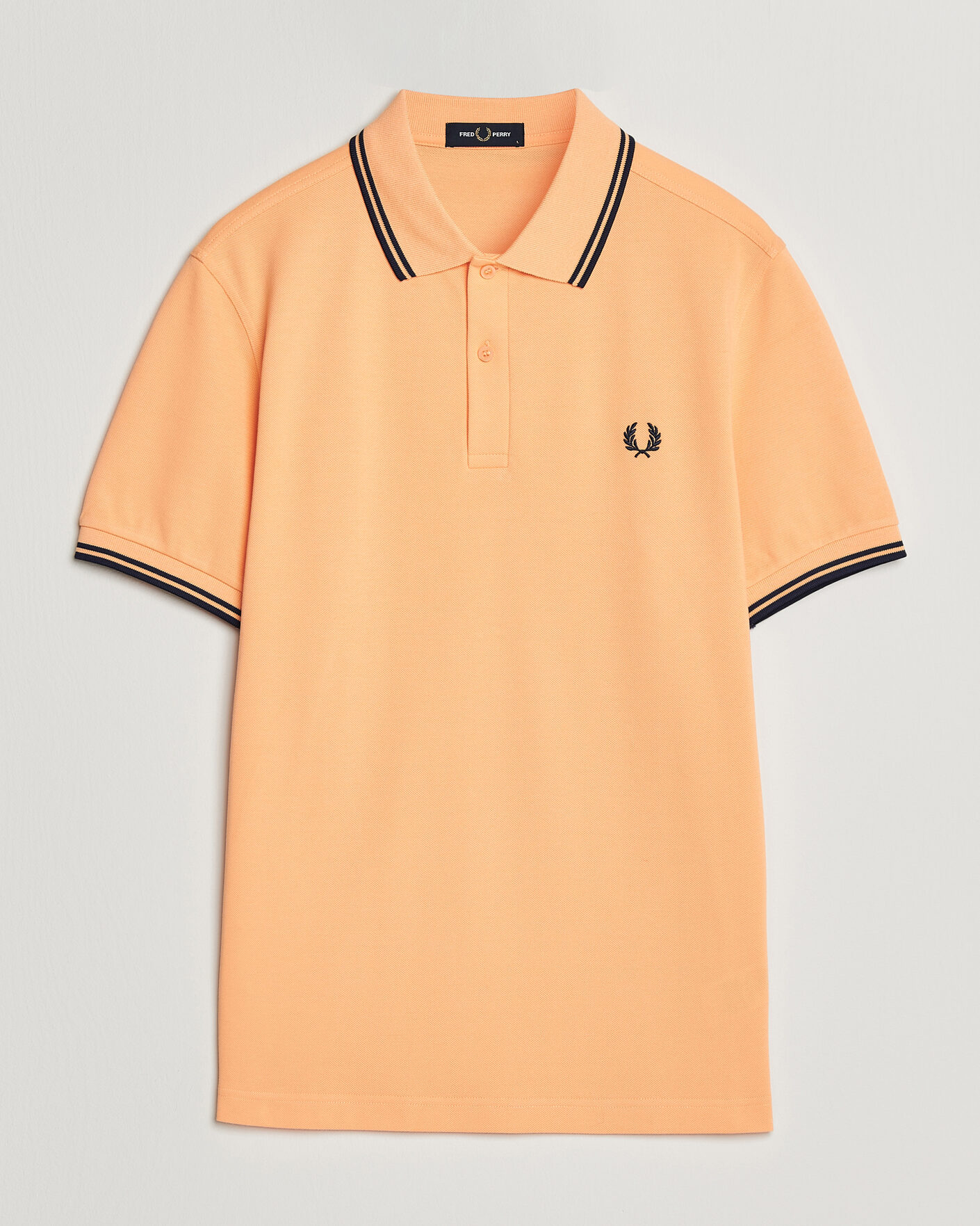 Hombres | Polos | Fred Perry | Twin Tipped Polo Shirt Peach