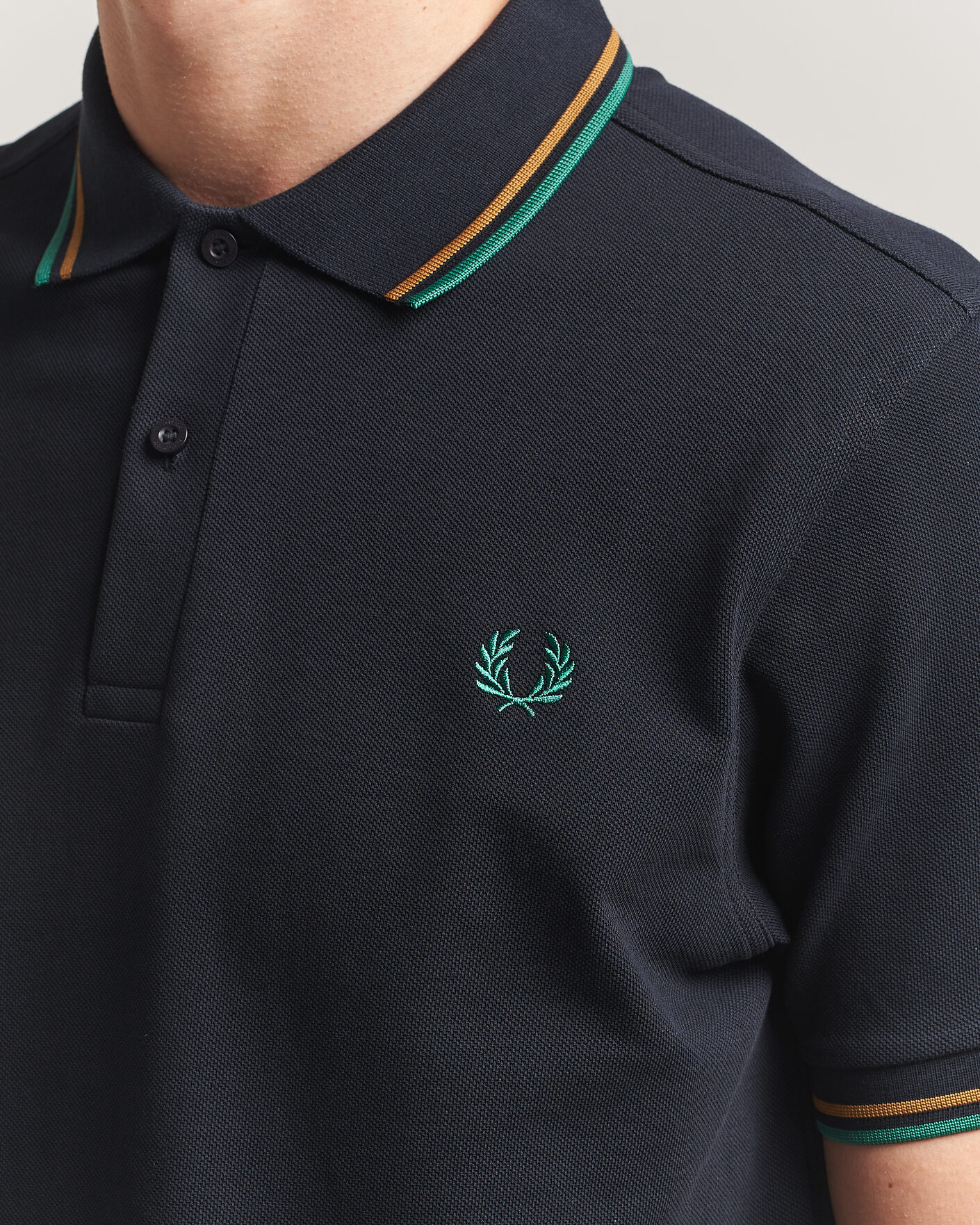 Hombres | Polos | Fred Perry | Twin Tipped Polo Shirt Navy