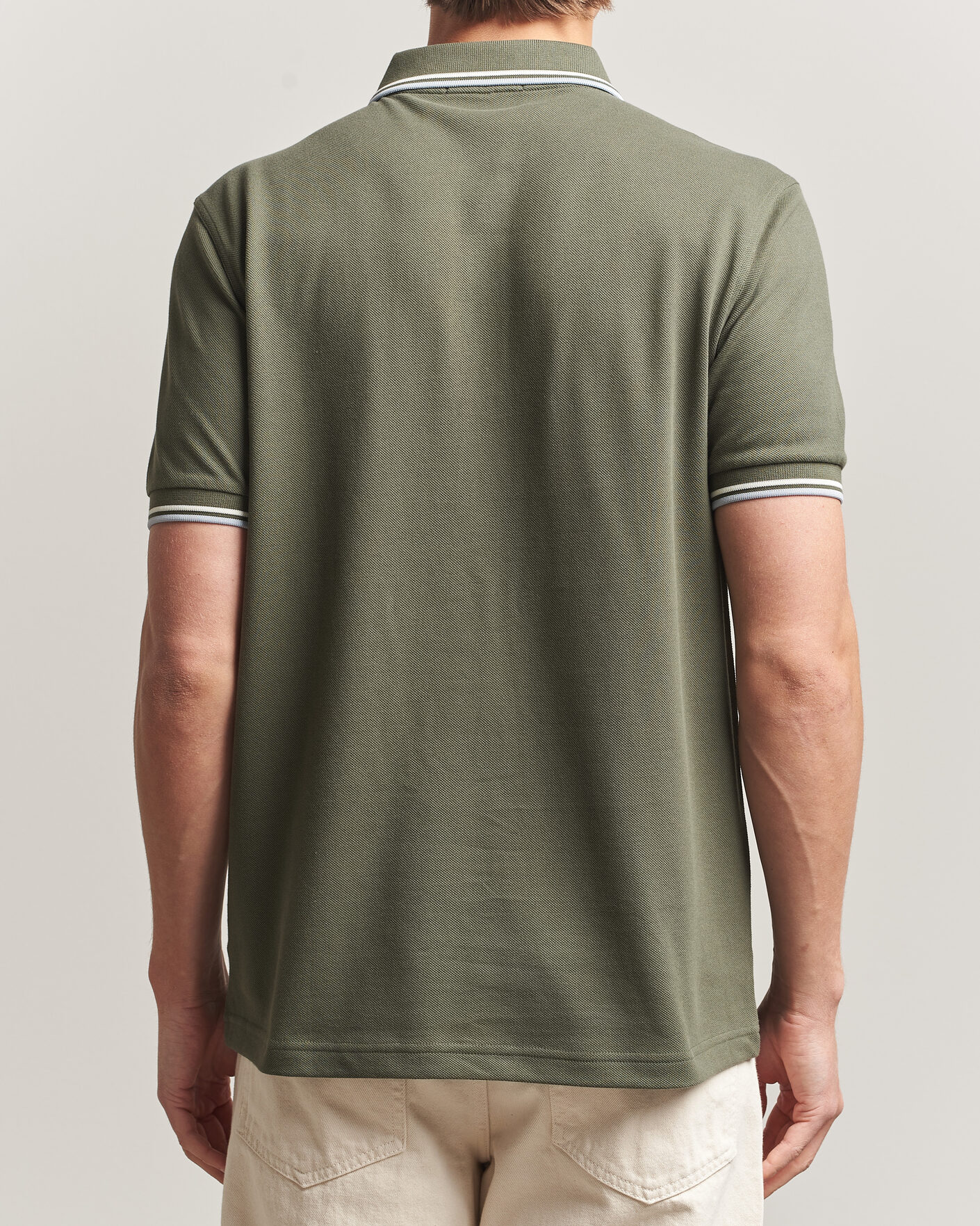 Hombres | Polos | Fred Perry | Twin Tipped Polo Shirt Laurel Wreath Green