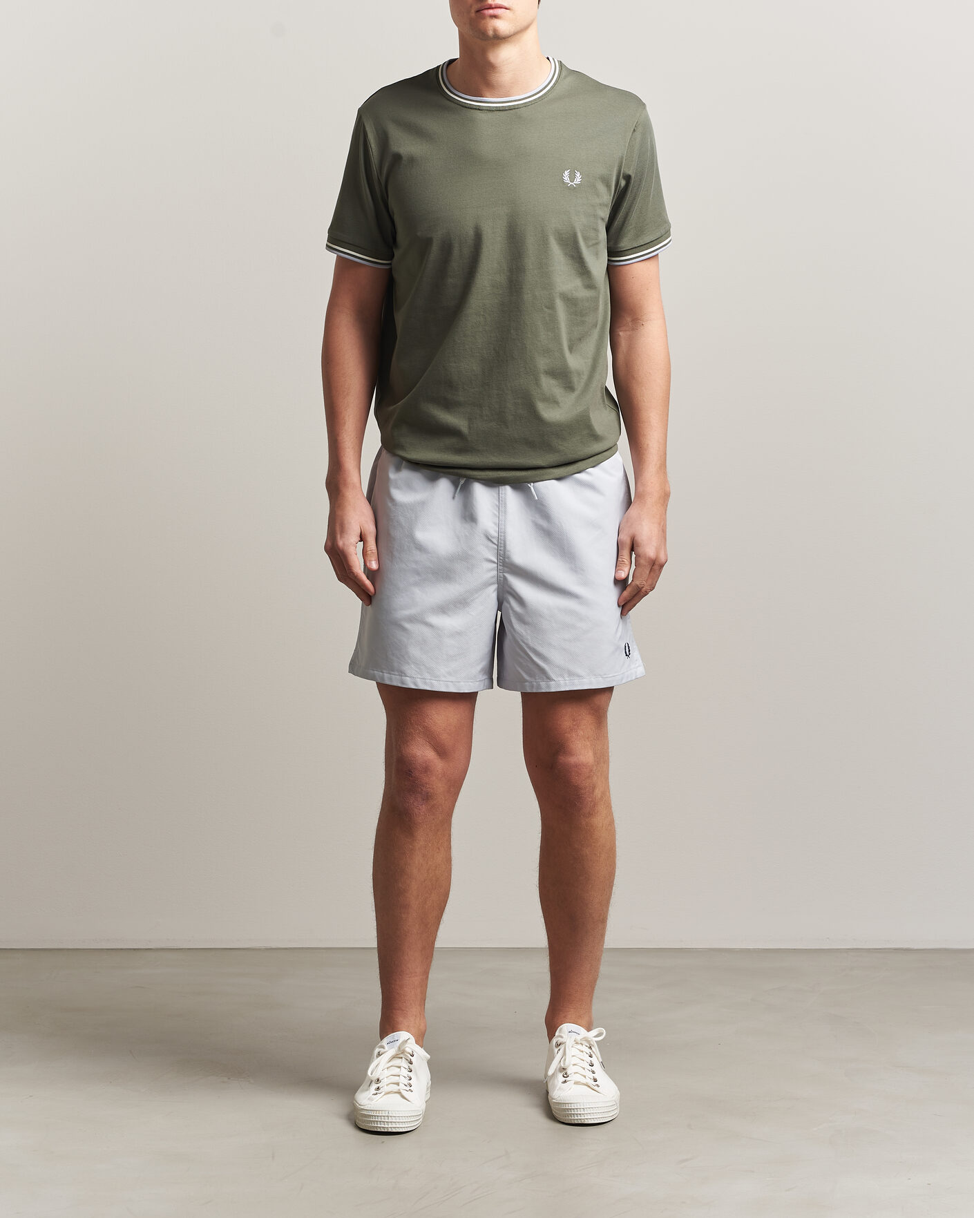 Hombres | Bañadores | Fred Perry | Classic Swimshorts Dusky Blue