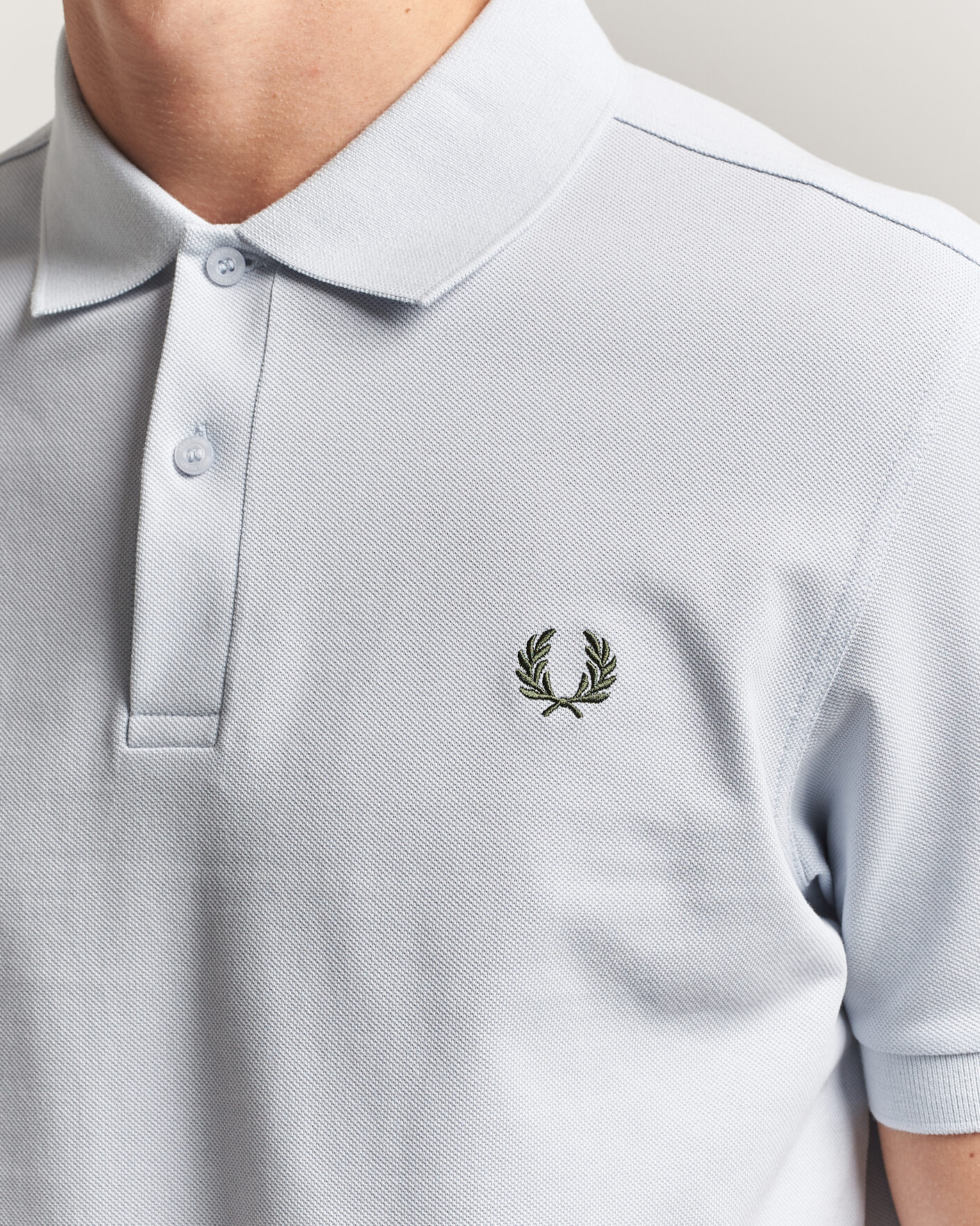 Hombres | Polos | Fred Perry | Plain Polo Shirt Dusty Blue