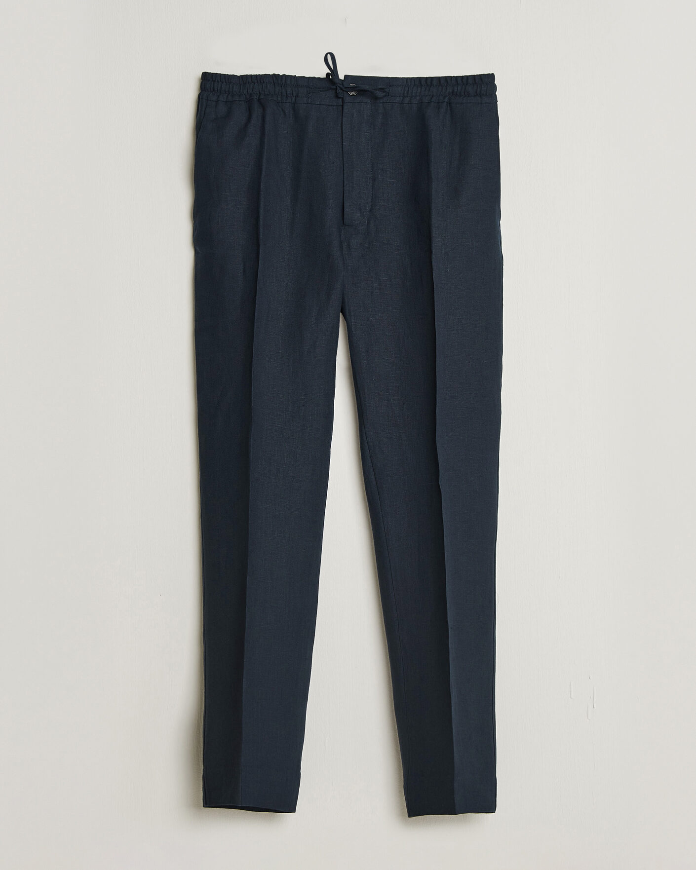 Hombres | Pantalones | J.Lindeberg | Soren Drape Linen Pants Navy