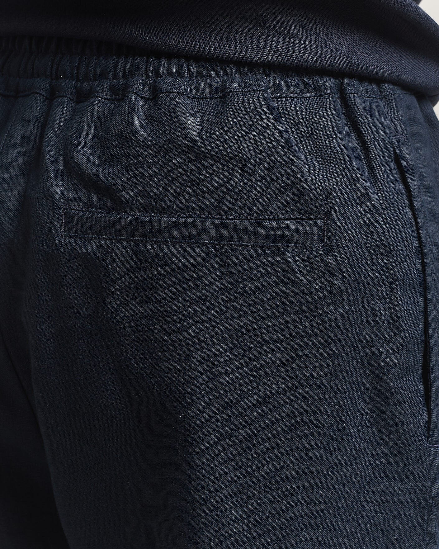 Hombres | Pantalones | J.Lindeberg | Noah Drape Linen Pants Navy