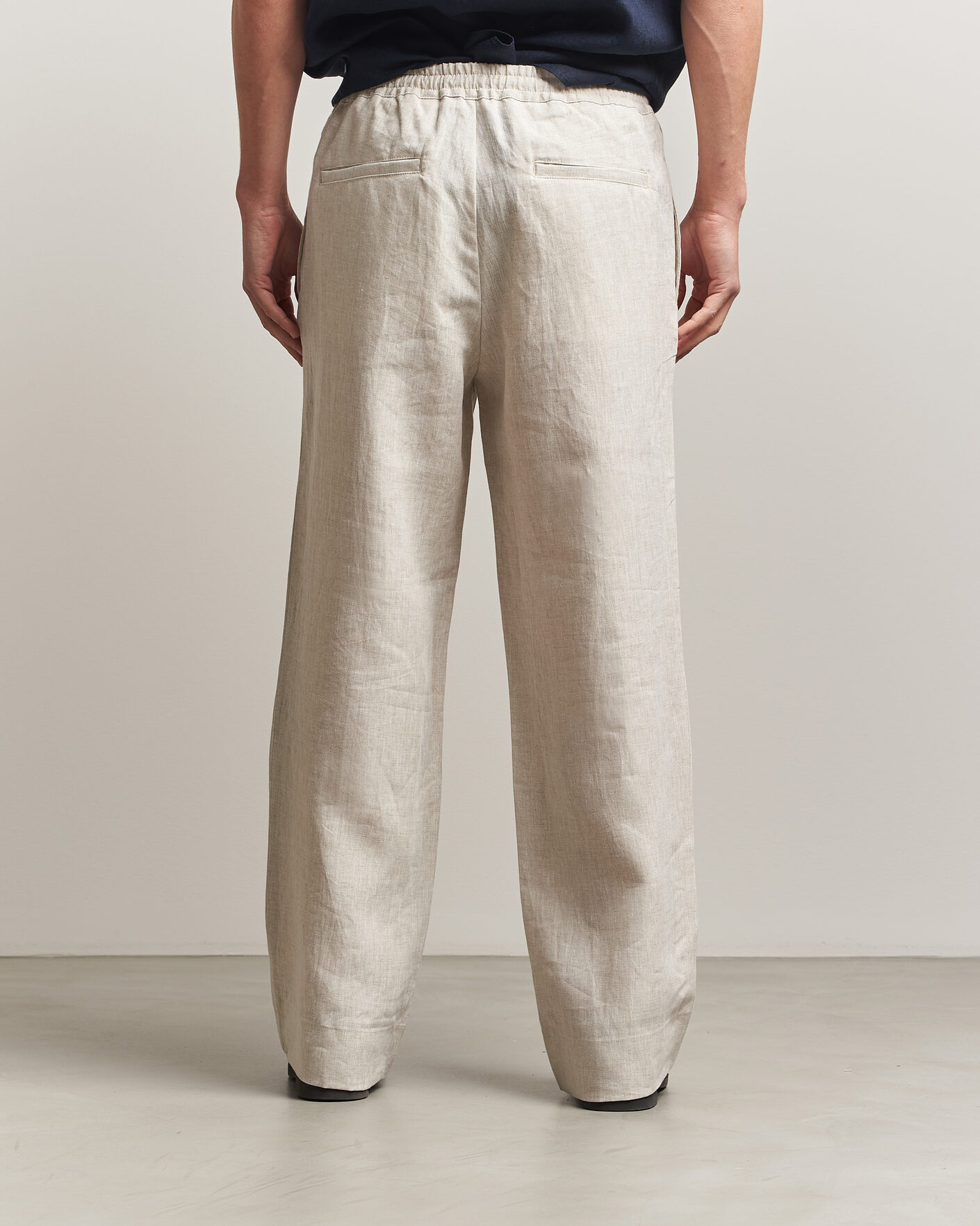 Hombres | Pantalones | J.Lindeberg | Noah Drape Linen Pants Moonbeam