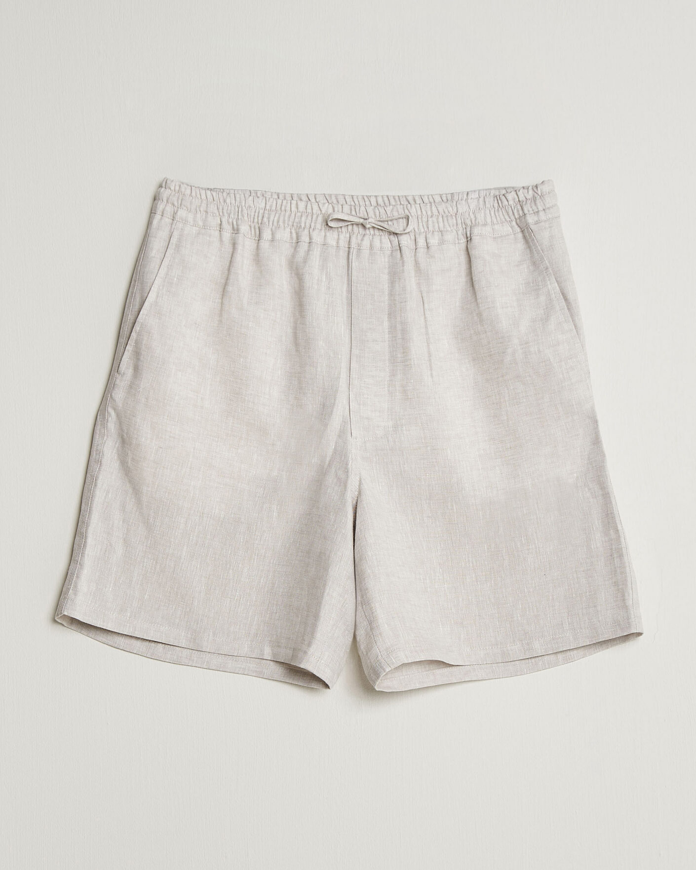 Hombres | Pantalones cortos | J.Lindeberg | Joff Linen Drawstring Shorts Moonbeam