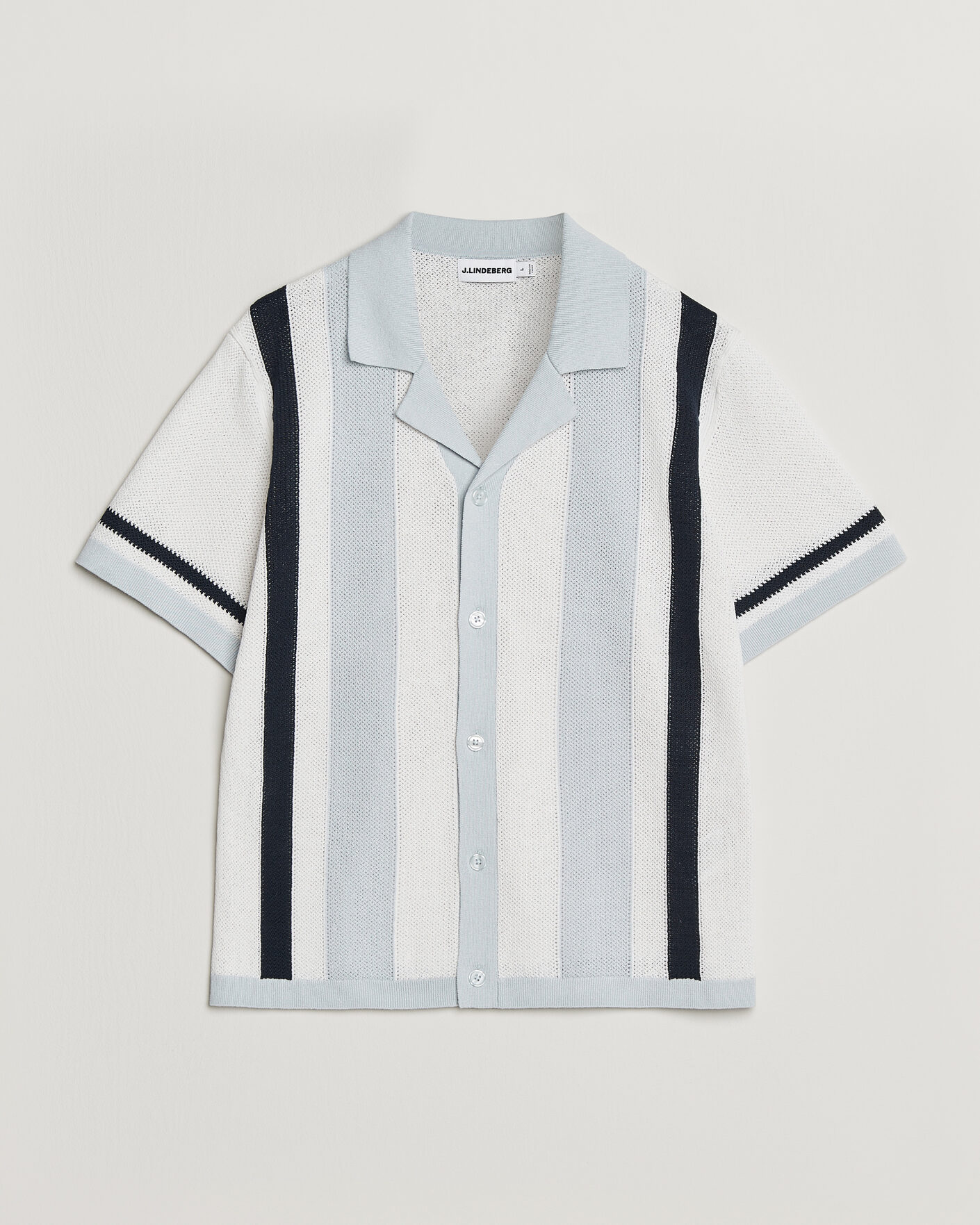 Hombres | Camisas | J.Lindeberg | Remus Knitted Resort Shirt Skywriting