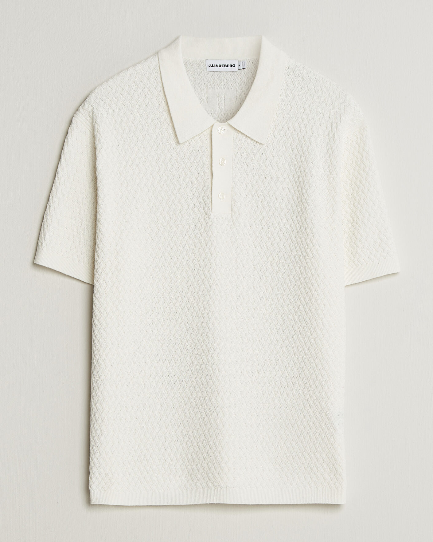 Hombres | Polos | J.Lindeberg | Jacques Structured Knitted Polo Tofu