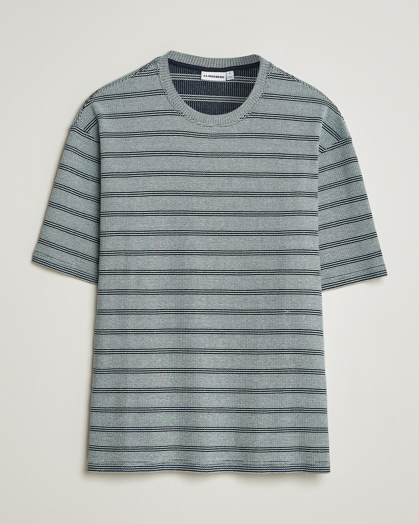 Hombres | Camisetas | J.Lindeberg | Jose Jacquard T-Shirt Estate Blue