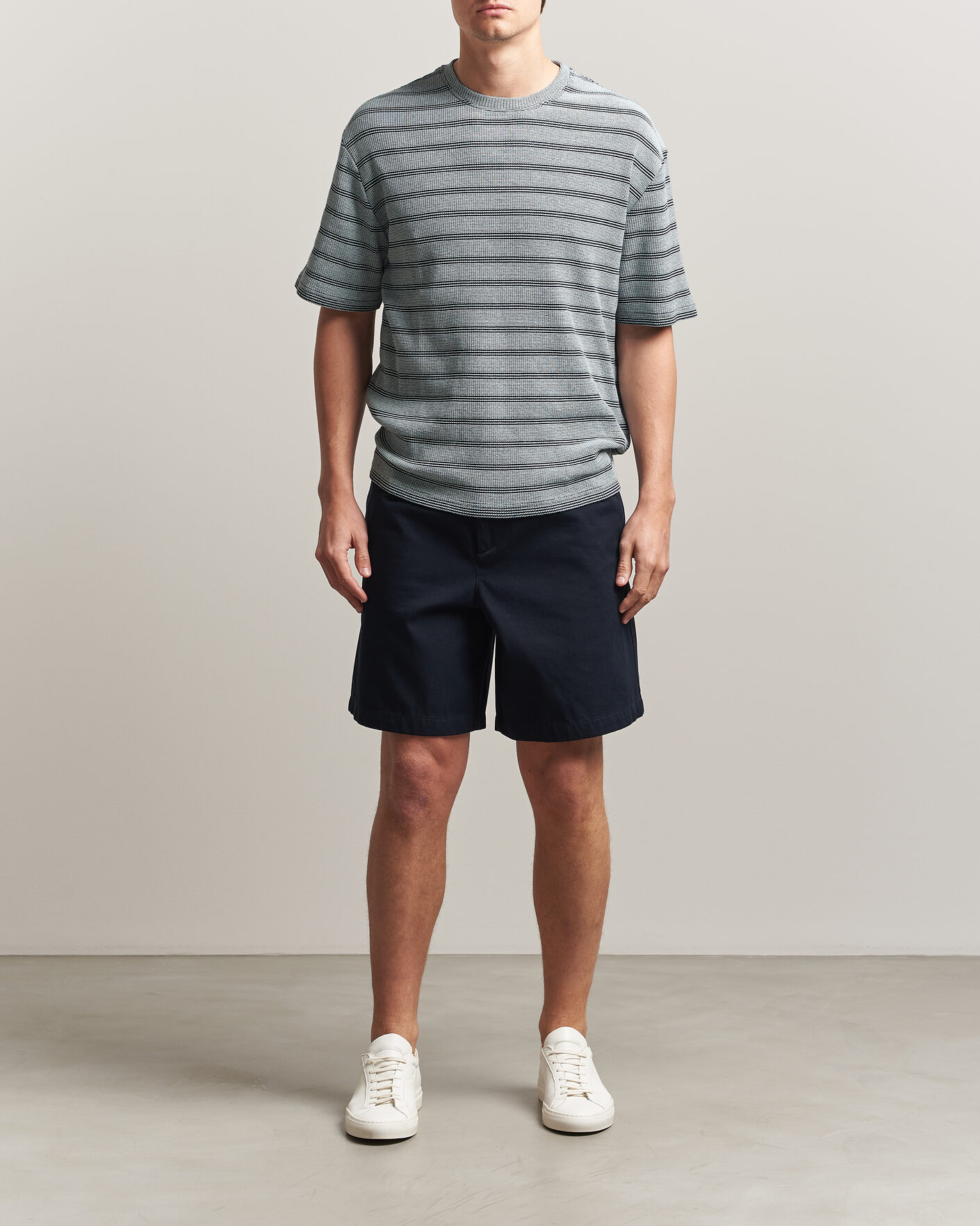 Hombres | Camisetas | J.Lindeberg | Jose Jacquard T-Shirt Estate Blue