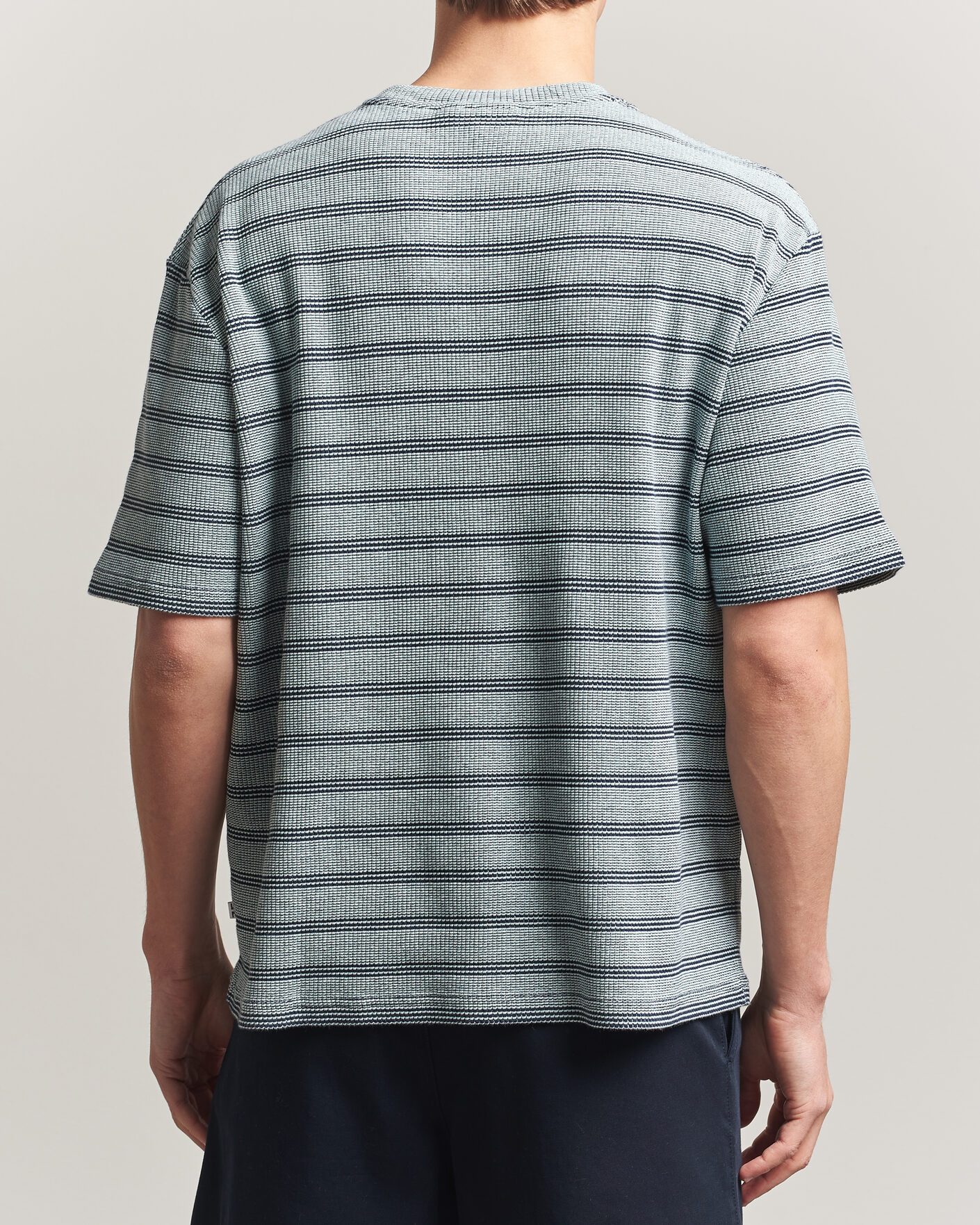 Hombres | Camisetas | J.Lindeberg | Jose Jacquard T-Shirt Estate Blue