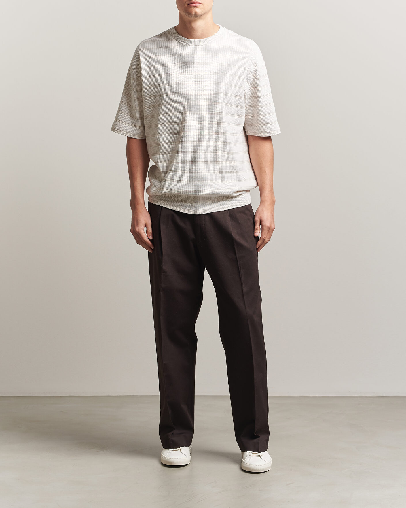 Hombres | Camisetas | J.Lindeberg | Jose Jacquard T-Shirt Moonbeam
