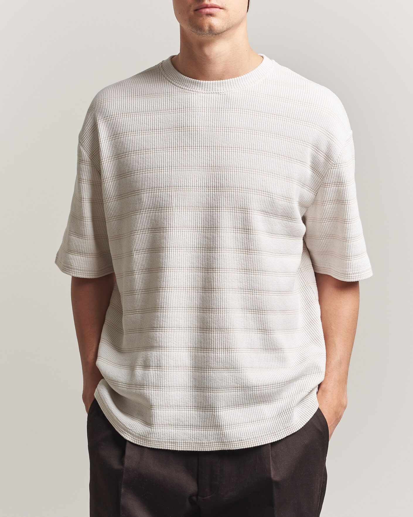 Hombres | Camisetas | J.Lindeberg | Jose Jacquard T-Shirt Moonbeam