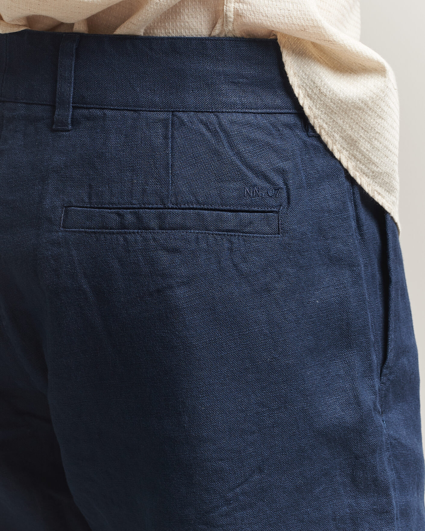 Hombres | Pantalones cortos | NN07 | Aden Linen Shorts Navy Blue