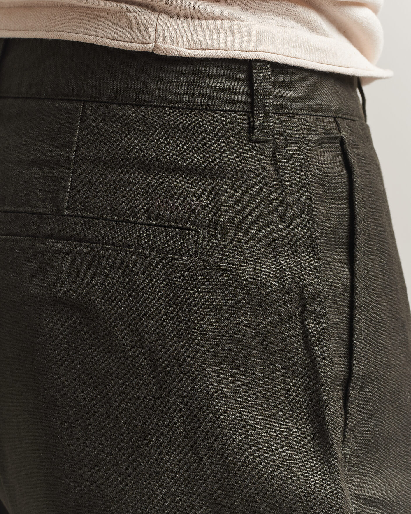 Hombres | Pantalones cortos | NN07 | Aden Linen Shorts Dark Army