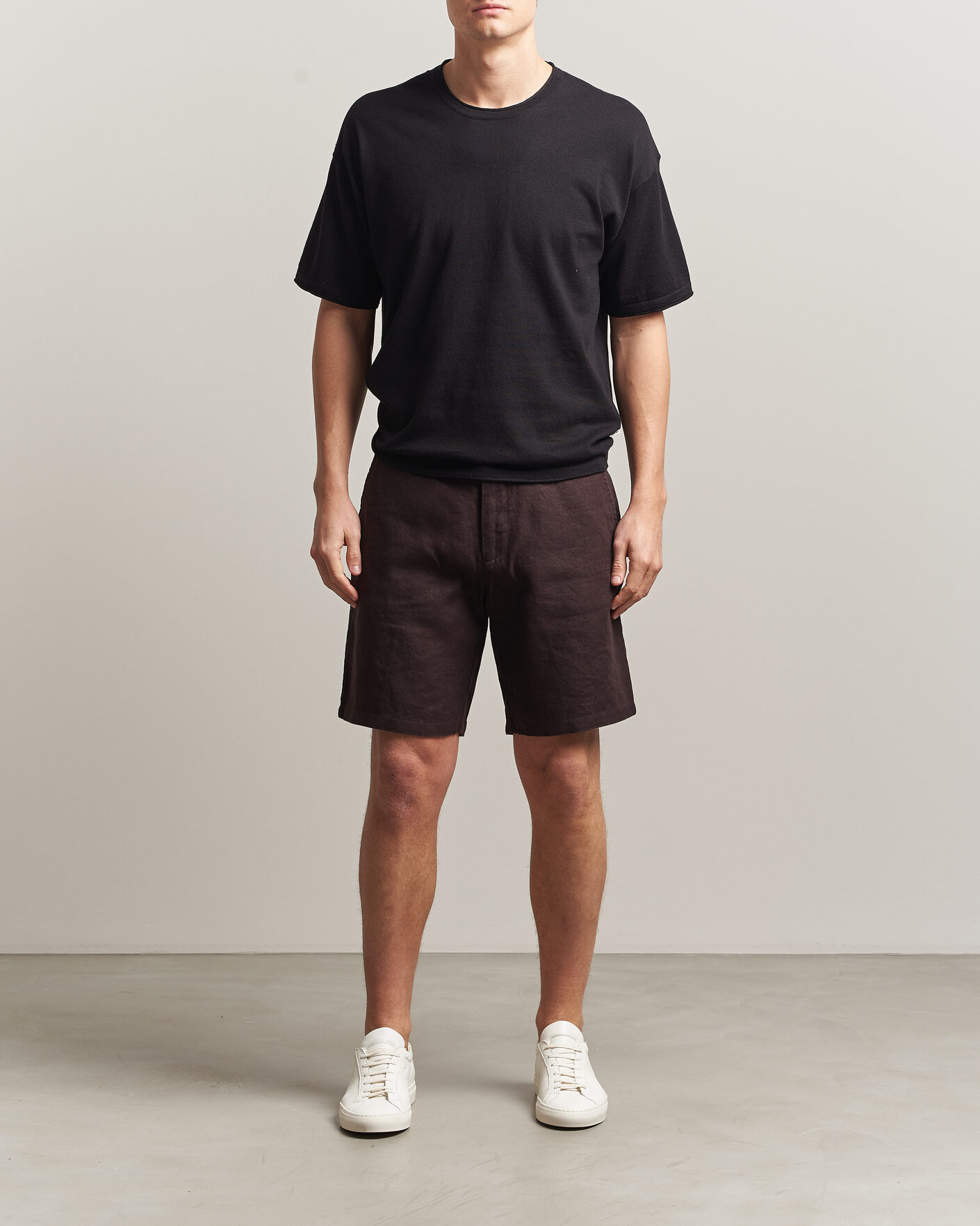 Hombres | Pantalones cortos | NN07 | Aden Linen Shorts Dusky Port