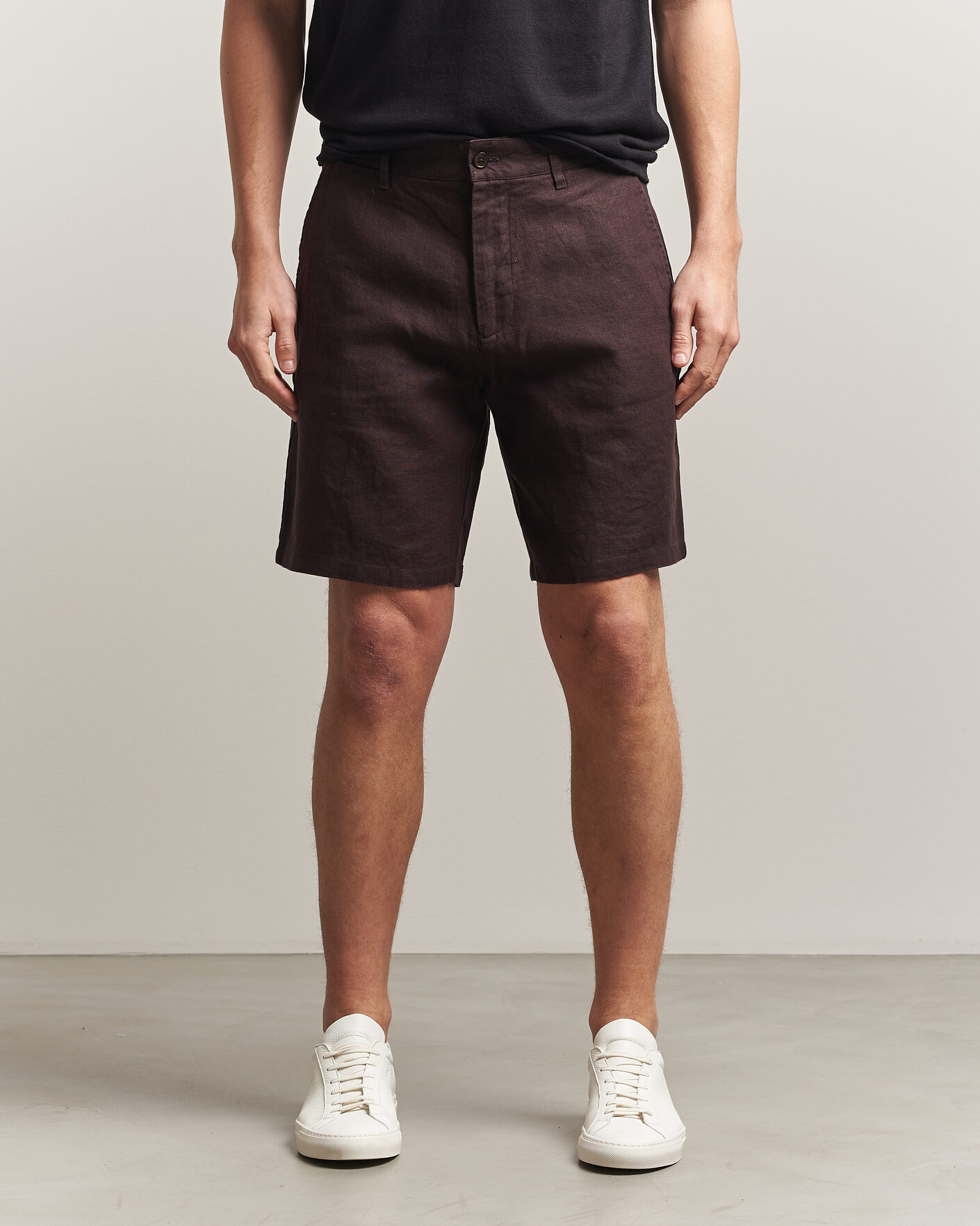 Hombres | Pantalones cortos | NN07 | Aden Linen Shorts Dusky Port