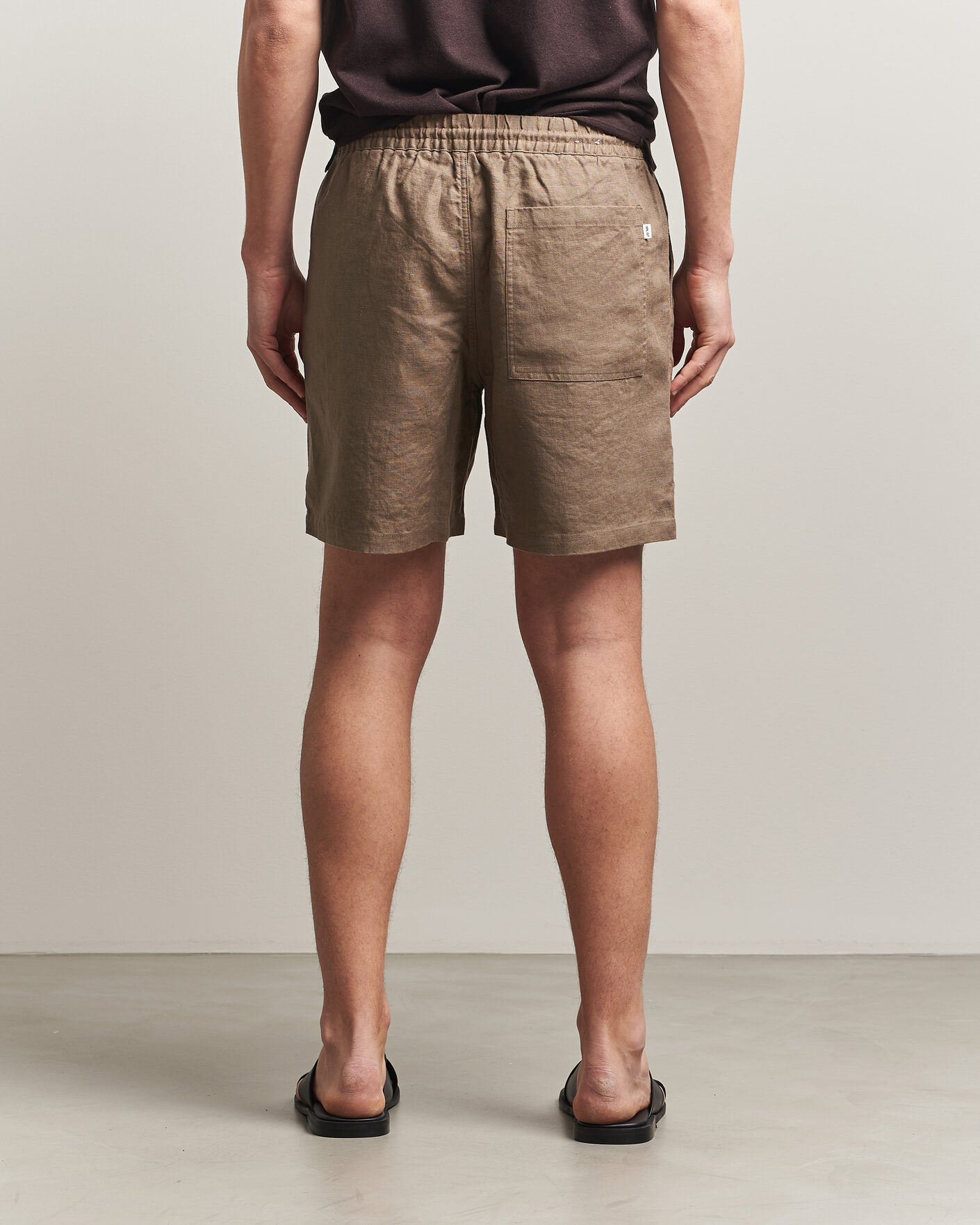 Hombres | Pantalones cortos | NN07 | Gregor Linen Drawstring Shorts Clay Mirage