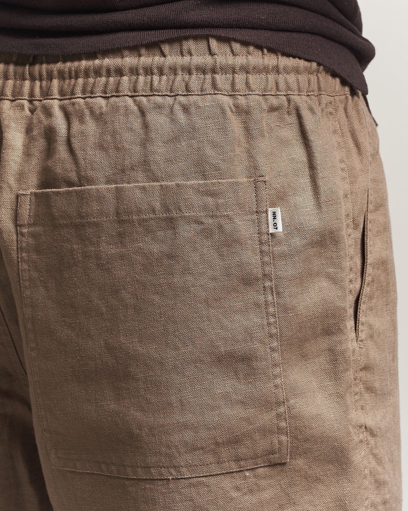 Hombres | Pantalones cortos | NN07 | Gregor Linen Drawstring Shorts Clay Mirage