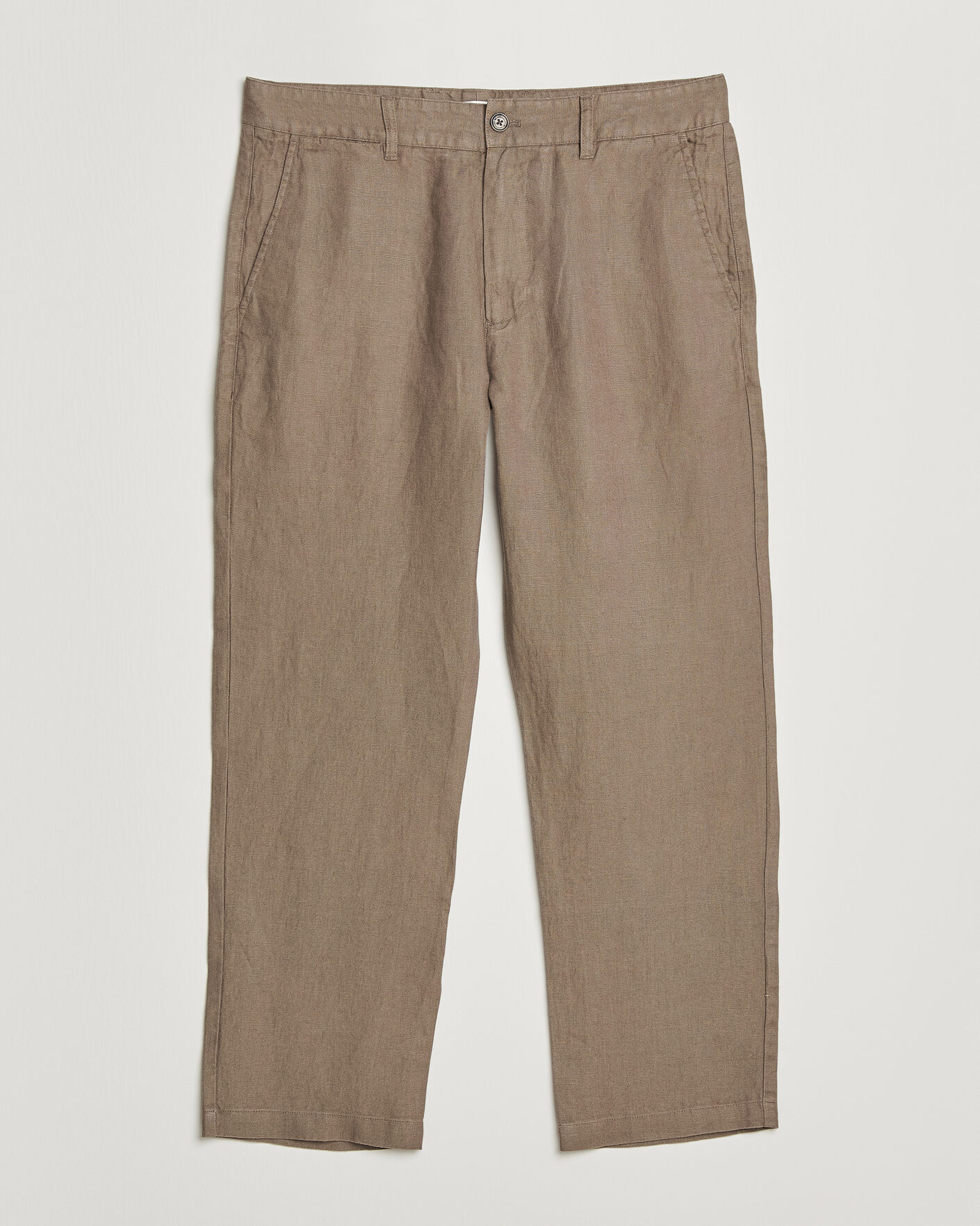 Hombres | Pantalones | NN07 | Aden Regular Fit Linen Trousers Clay Mirage