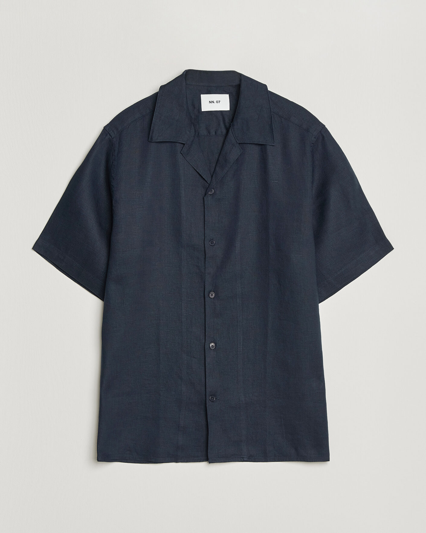 Hombres | Camisas | NN07 | Julio Linen Resort Shirt Navy Blue