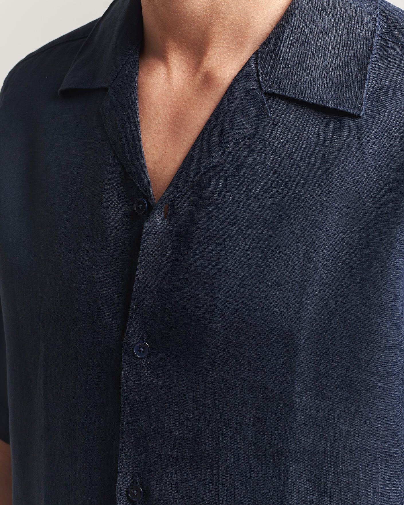 Hombres | Camisas | NN07 | Julio Linen Resort Shirt Navy Blue