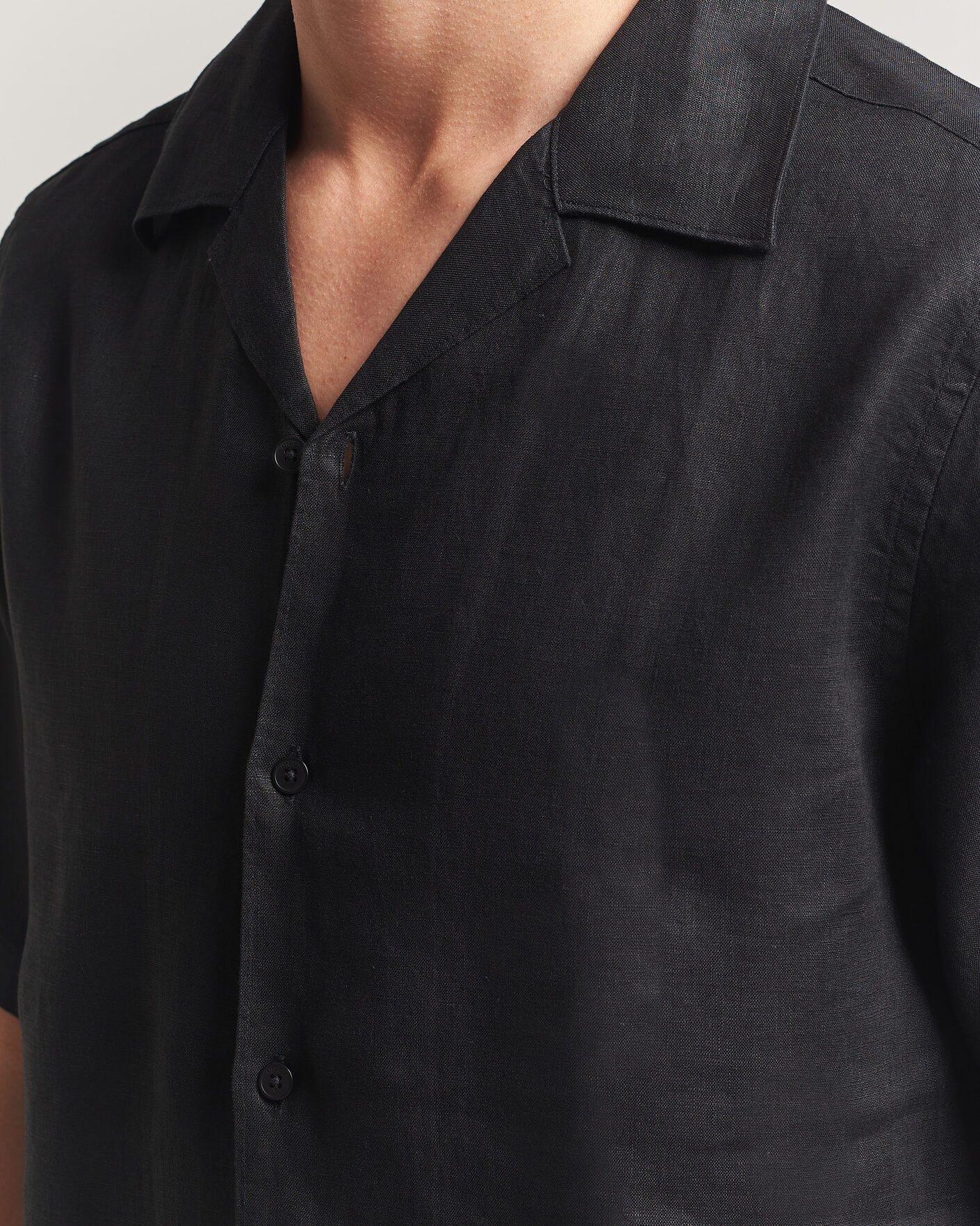 Hombres | Camisas | NN07 | Julio Linen Resort Shirt Black